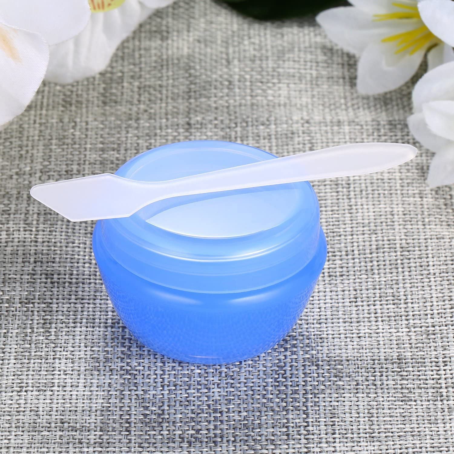 TSA Approved Leakproof Travel Containers for Toiletries - 6 Pack Small Refillable Cosmetic Jars with Lids (20g/0.7oz Each) for Cream, Gel & Paste - Perfect for Air Travel, Gym Bag & On-the-Go Makeup Organization