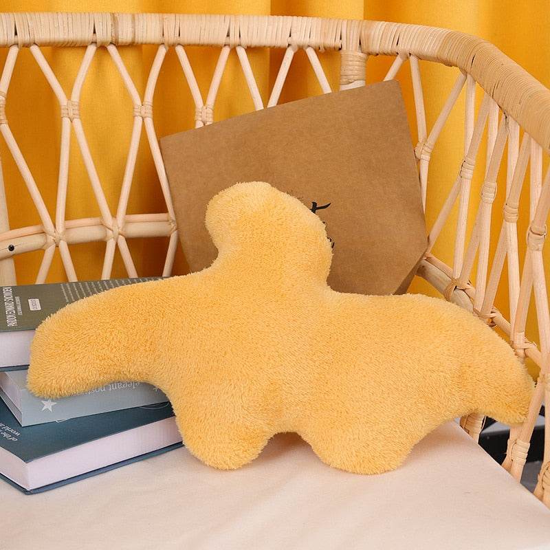 Dino Chicken Nugget Plush Toy - Cute Dinosaur Stuffed Animal for Kids, Soft & Huggable - Perfect for Playtime, Gifts, and Room Decor