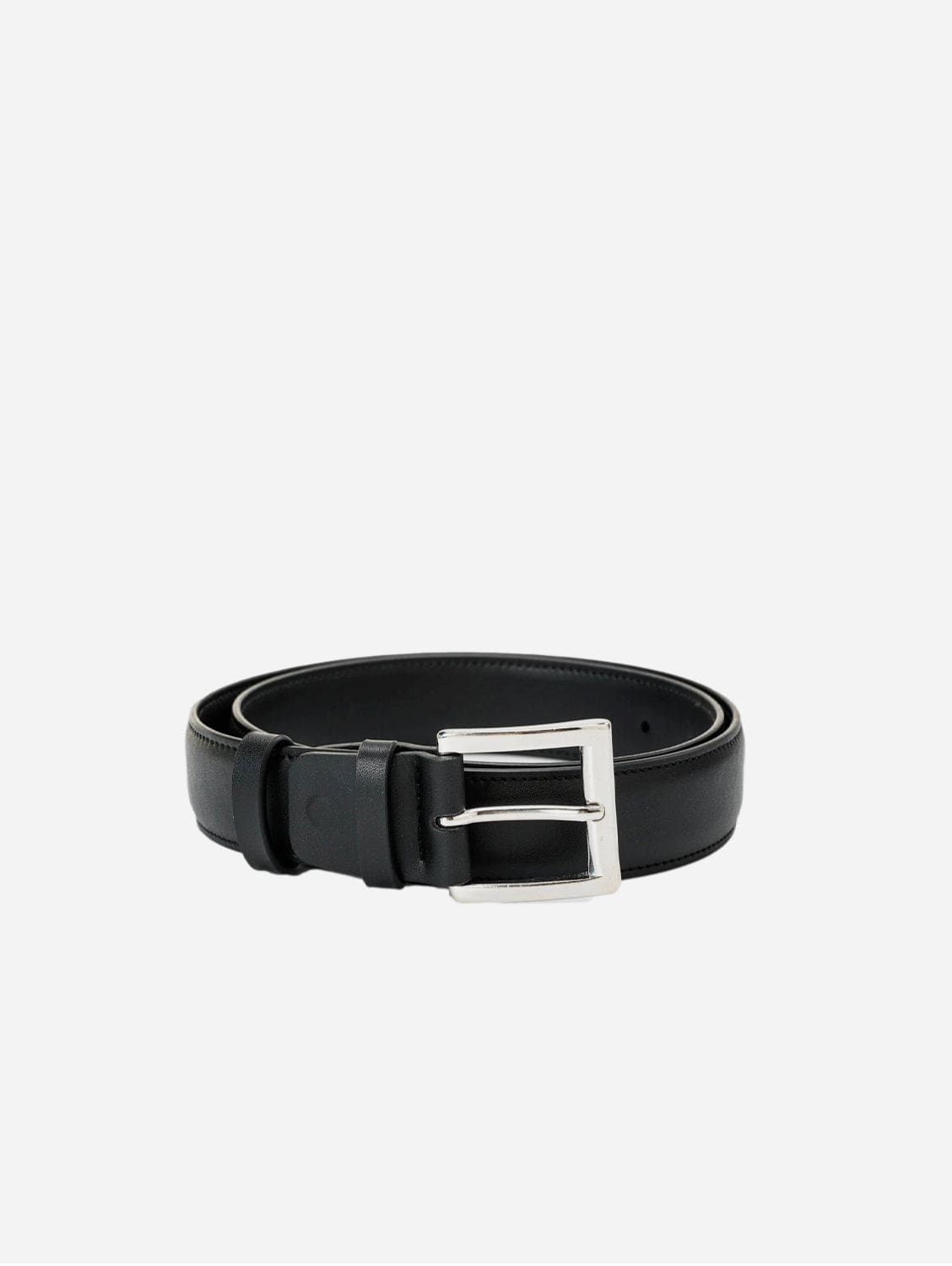 Classic Vegan Leather Belt for Men & Women - Black | Stylish & Durable Faux Leather Fashion Accessory | Perfect for Casual, Office & Formal Wear