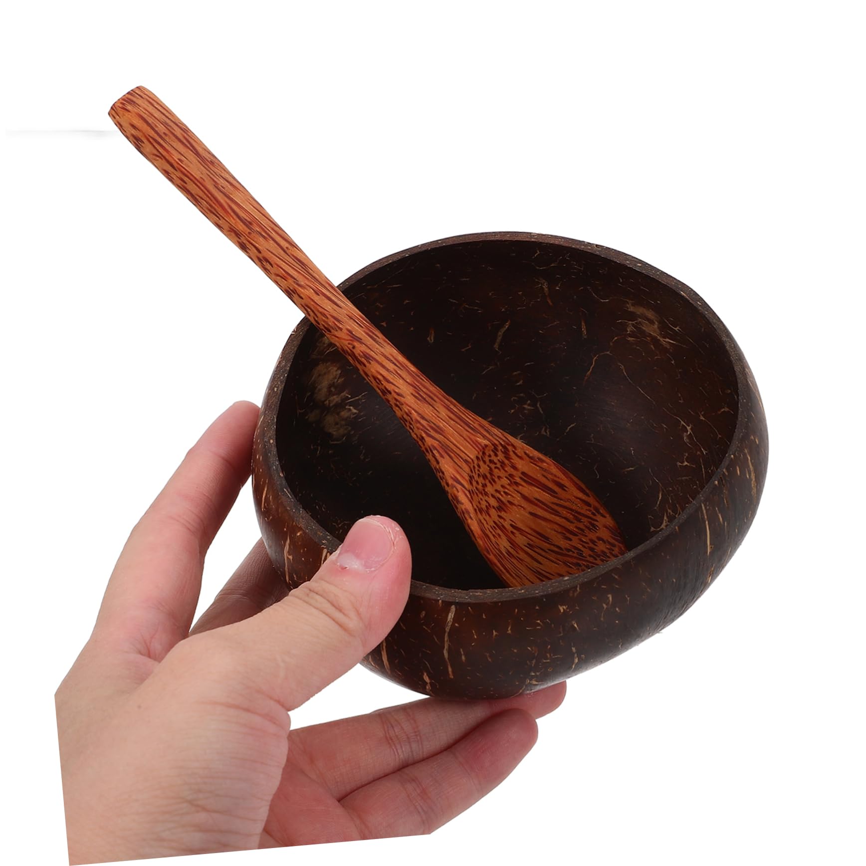 Organic Coconut Shell Facial Mask Bowl Set with Wooden Spatula - DIY Beauty Mixing Kit for Homemade Skincare & Spa Treatments - Perfect for Clay Masks, Face Scrubs & At-Home Facial Care