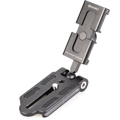 Benro ArcaSmart Sidearm Camera Tripod Mount & Smartphone Clamp - Professional DSLR & Phone Holder for Vlogging, Photography & Outdoor Shooting