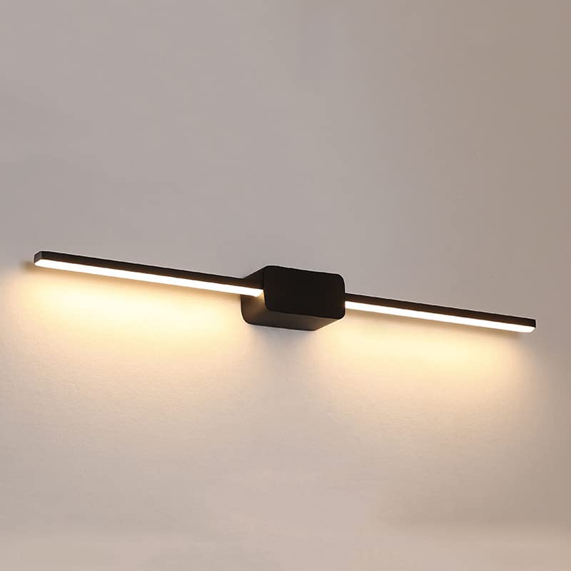 Modern LED Vanity Light for Bathroom - Dimmable Acrylic Wall Sconce Fixture in White/Black - Perfect for Makeup Dressing Table & Mirror Lighting (Ideal for Bathroom, Bedroom, and Spa Decor)