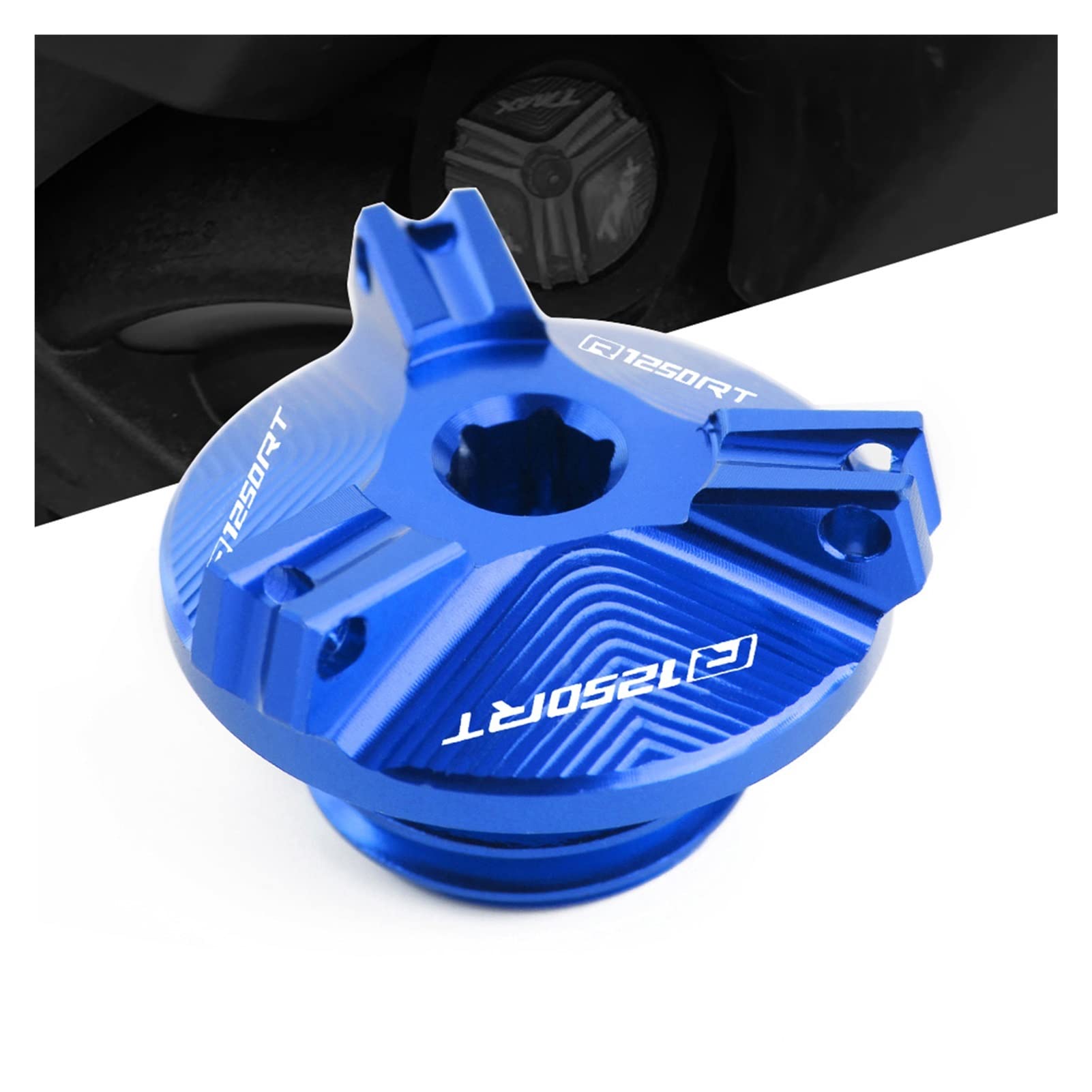 Premium CNC Aluminum Motorcycle Oil Filler Cap Cover - Compatible with BMW R1250RT (2019-2021 Models) | Durable Replacement Part for Enhanced Engine Protection | Ideal for Touring & Long-Distance Riders