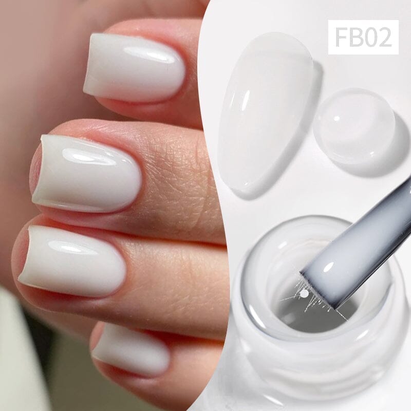 10ml Fiber Rubber Base Gel - Strong Nail Extension & Repair Kit for Salon & Home Manicures | DIY Nail Art & Professional Nail Enhancement