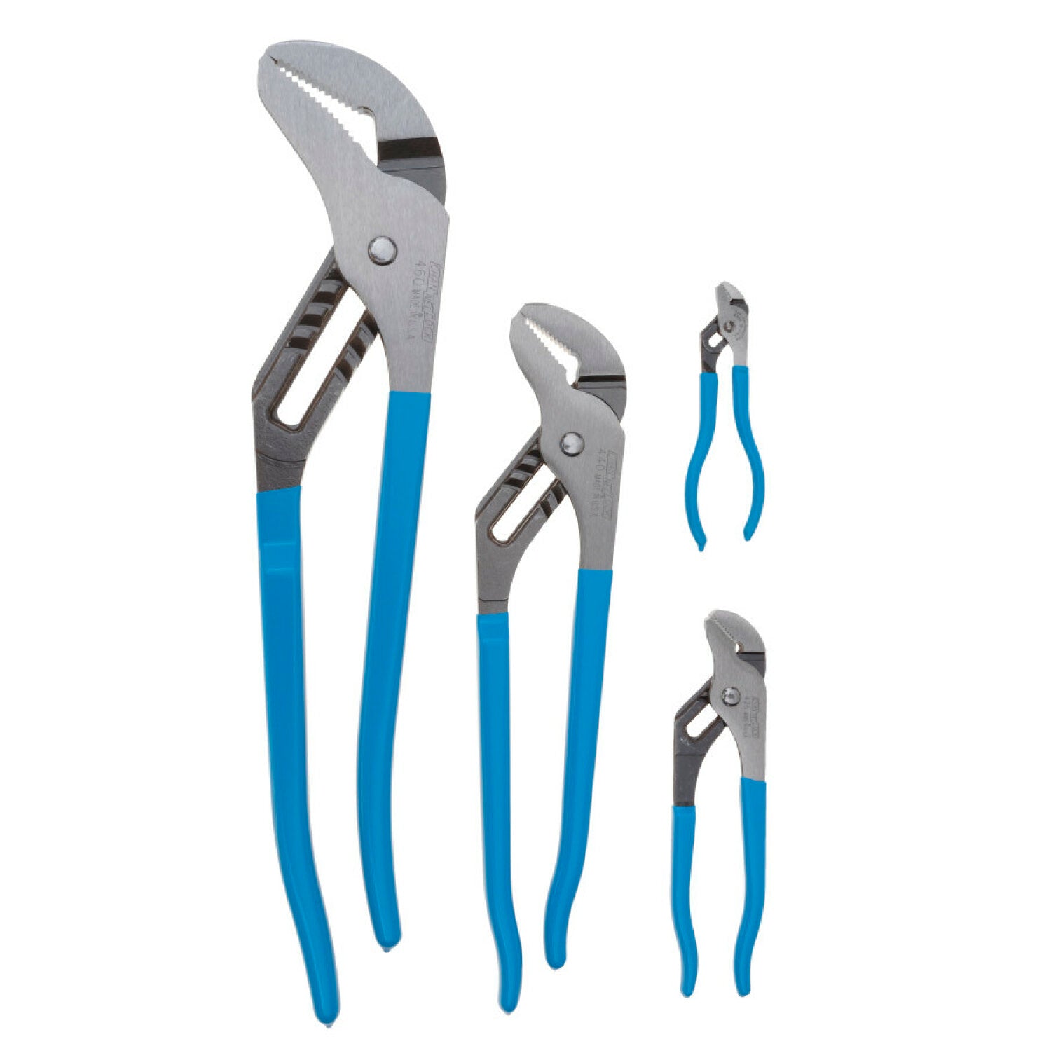 Channellock PC 1 4-Piece Pro's Choice Tongue & Groove Pliers Set - Professional Plumbing & DIY Tool Kit for Home Repairs and Construction Projects