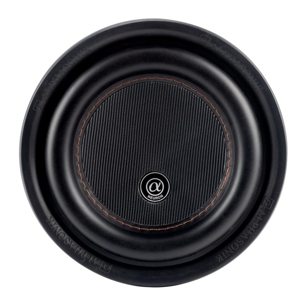 Alphasonik NSW408 Neuron 400 Series 8 Inch 750W Max / 250W RMS Dual 4 Ohm Car Subwoofer with High-Grade Magnet & Non-Pressed Paper Cone - Powerful Bass for Car Audio Systems & Custom Installations