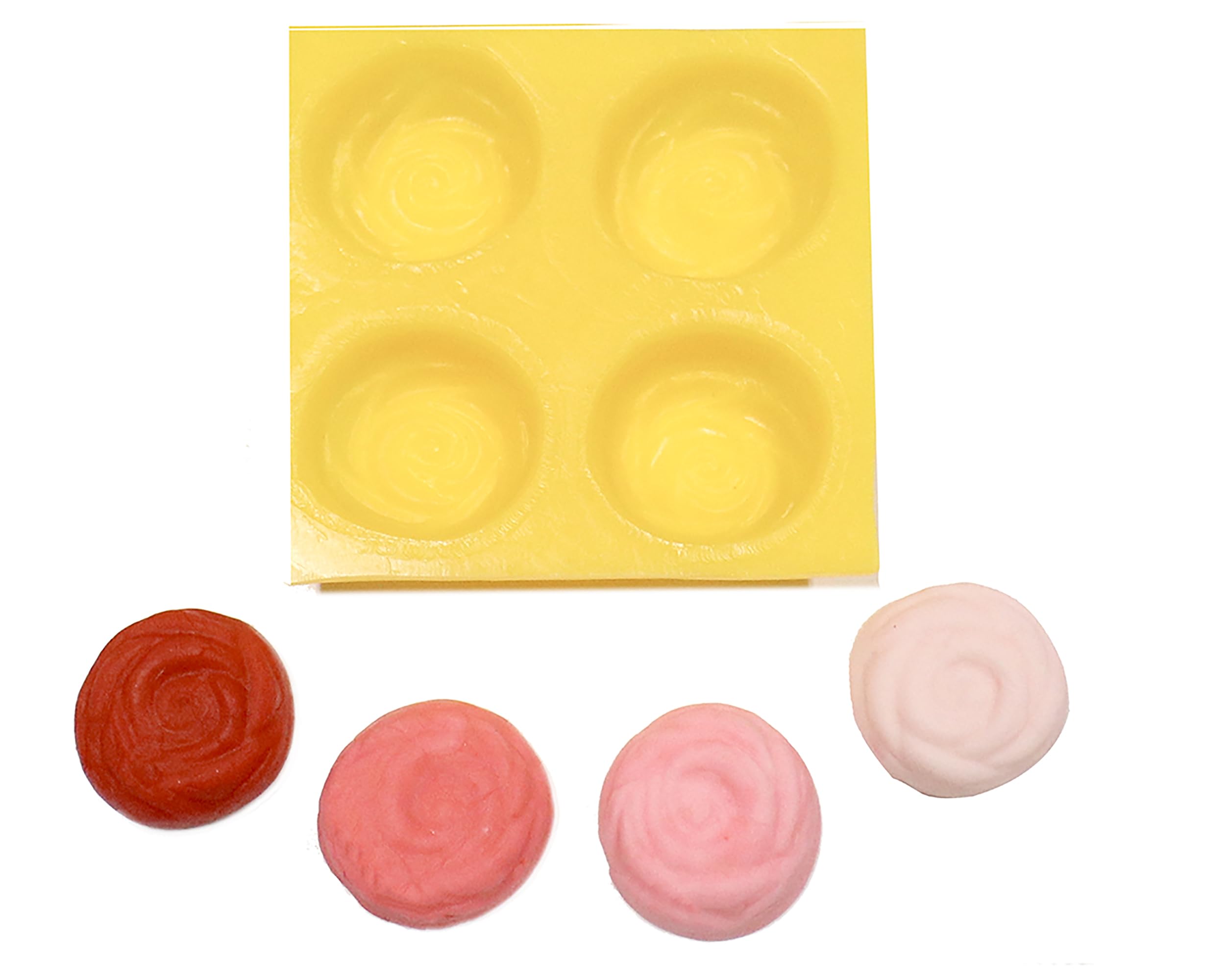 Premium 4-Cavity Rose Silicone Mold for Baking & Candy Making – Perfect for Cream Cheese Mints, Chocolate, Fondant, Gummy Candy, Fat Bombs, Ice Roses, Soap, Buttercream, Butter, Candy Melts, Cookie Dough & Mousse – Ideal for DIY Desserts, Party Treats & Home Baking