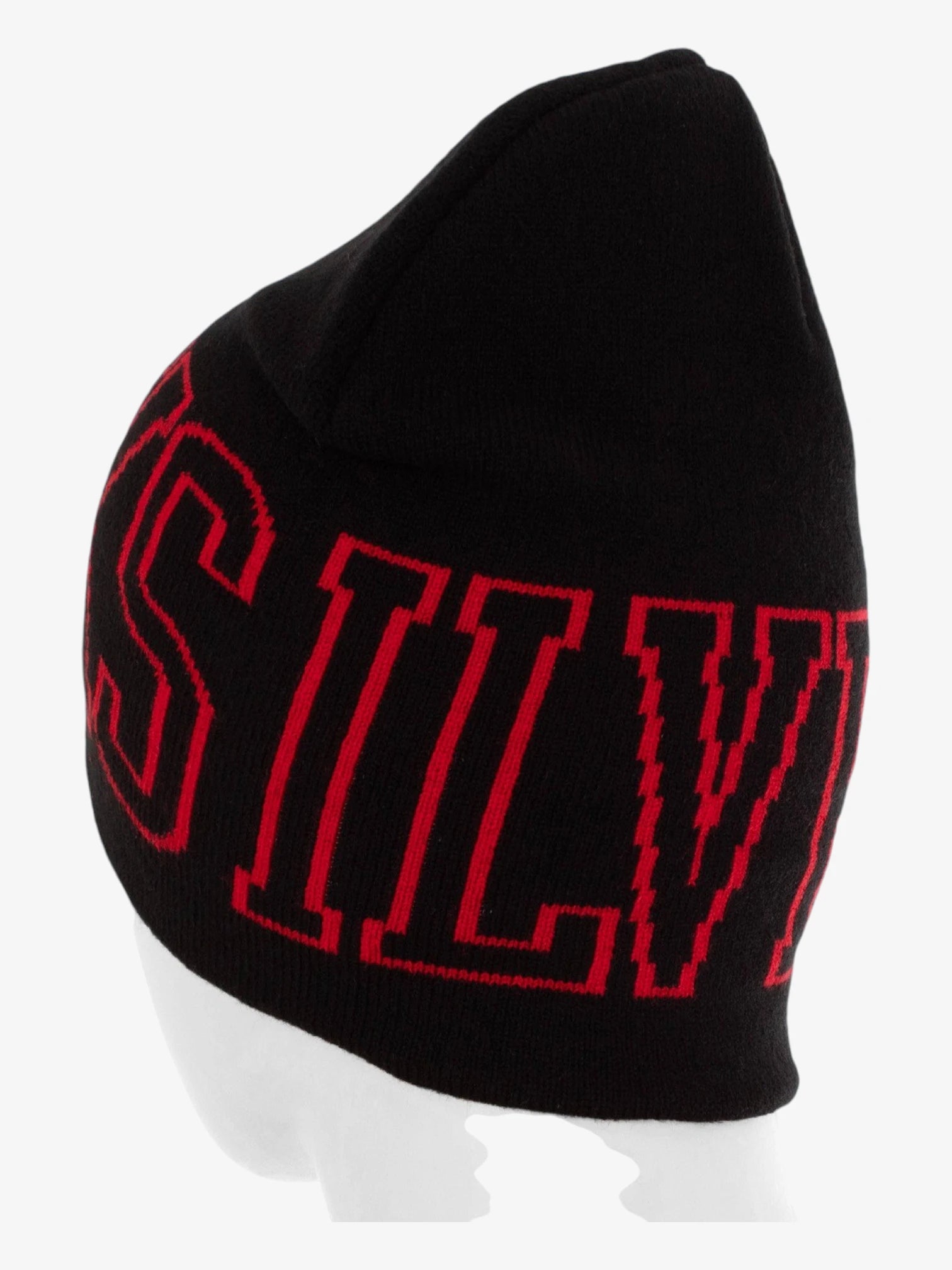 Quiksilver Griff Beanie - Black & Red Winter Hat for Men & Women - Warm Knit Skull Cap for Skiing, Snowboarding & Outdoor Activities