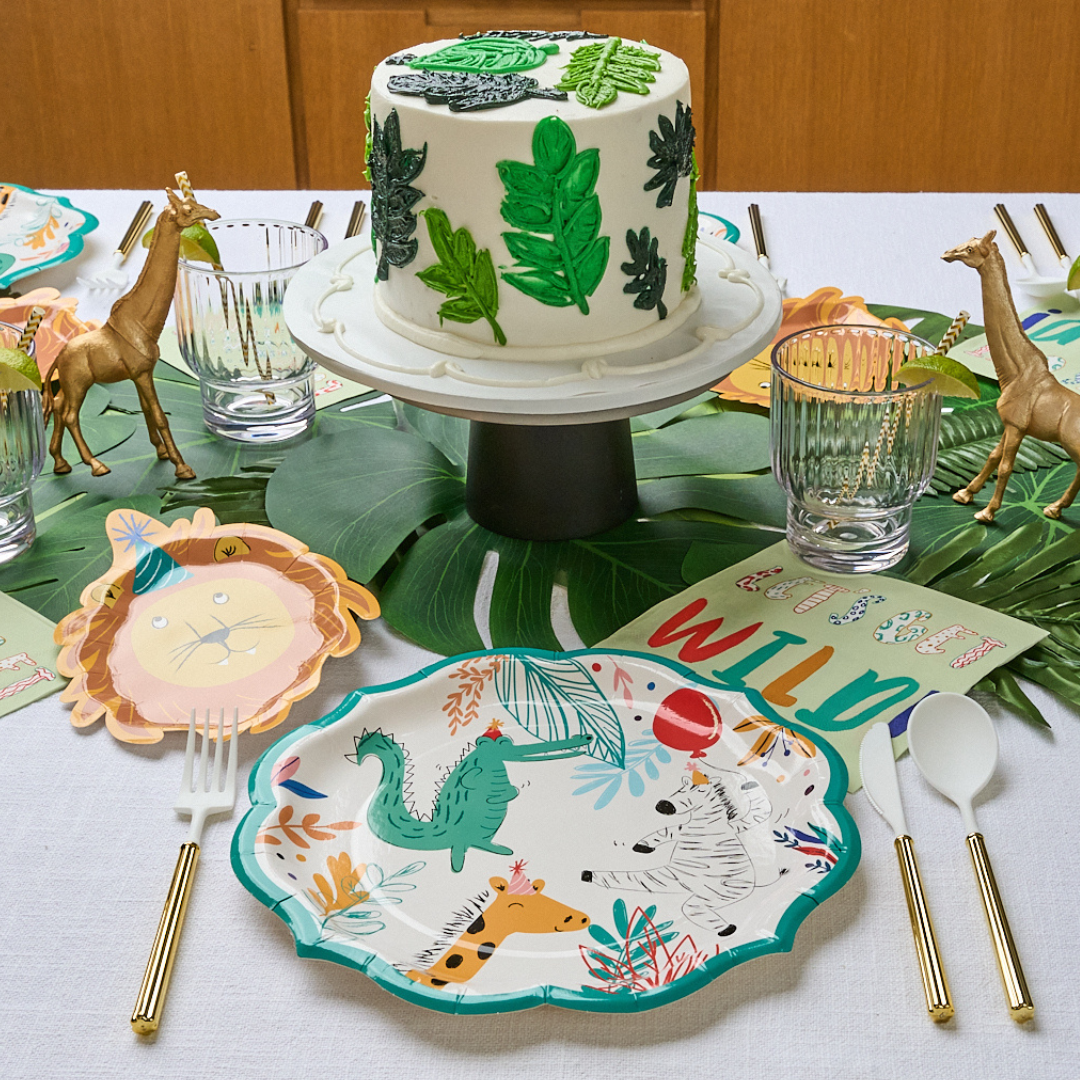 Stylish Party Animal Table Setting for Birthday & Themed Events - Perfect for Kids, Adults & Holiday Celebrations