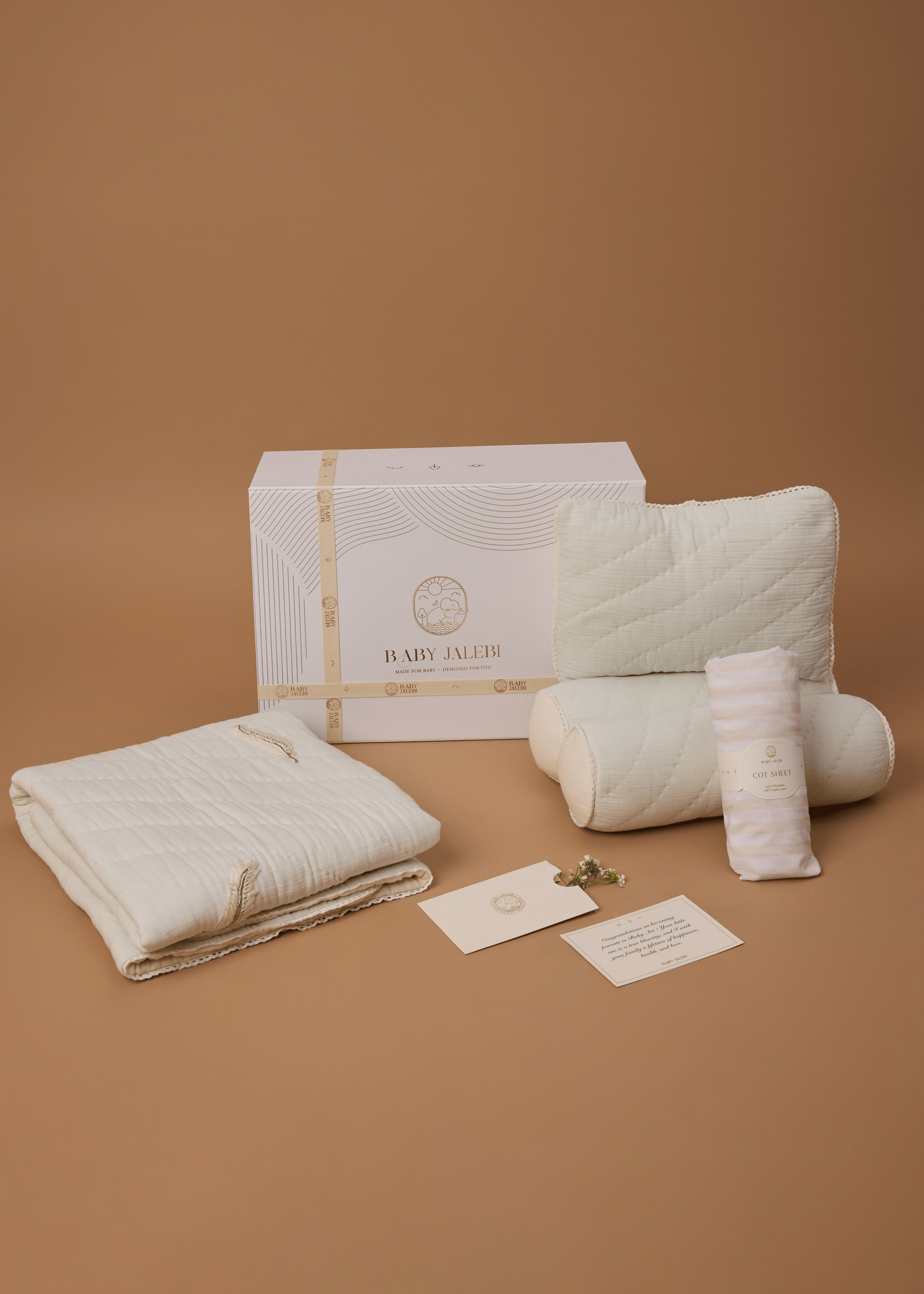 Plume Cot Bedding Set - Soft & Breathable Baby Crib Bedding for Newborns & Toddlers | Nursery Decor & Comfortable Sleep Solution