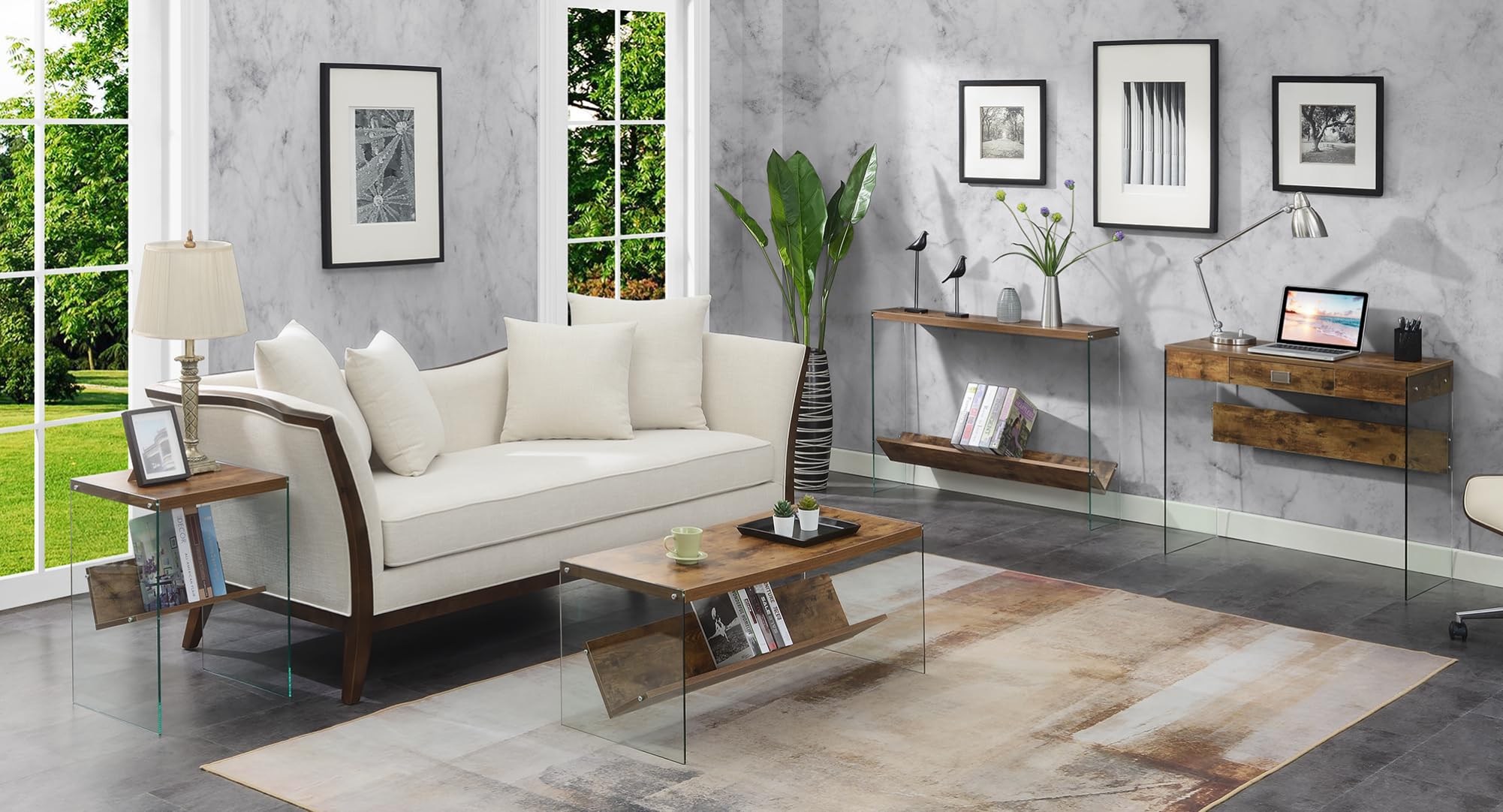 Modern Storage Shelf & Coffee Table - 40