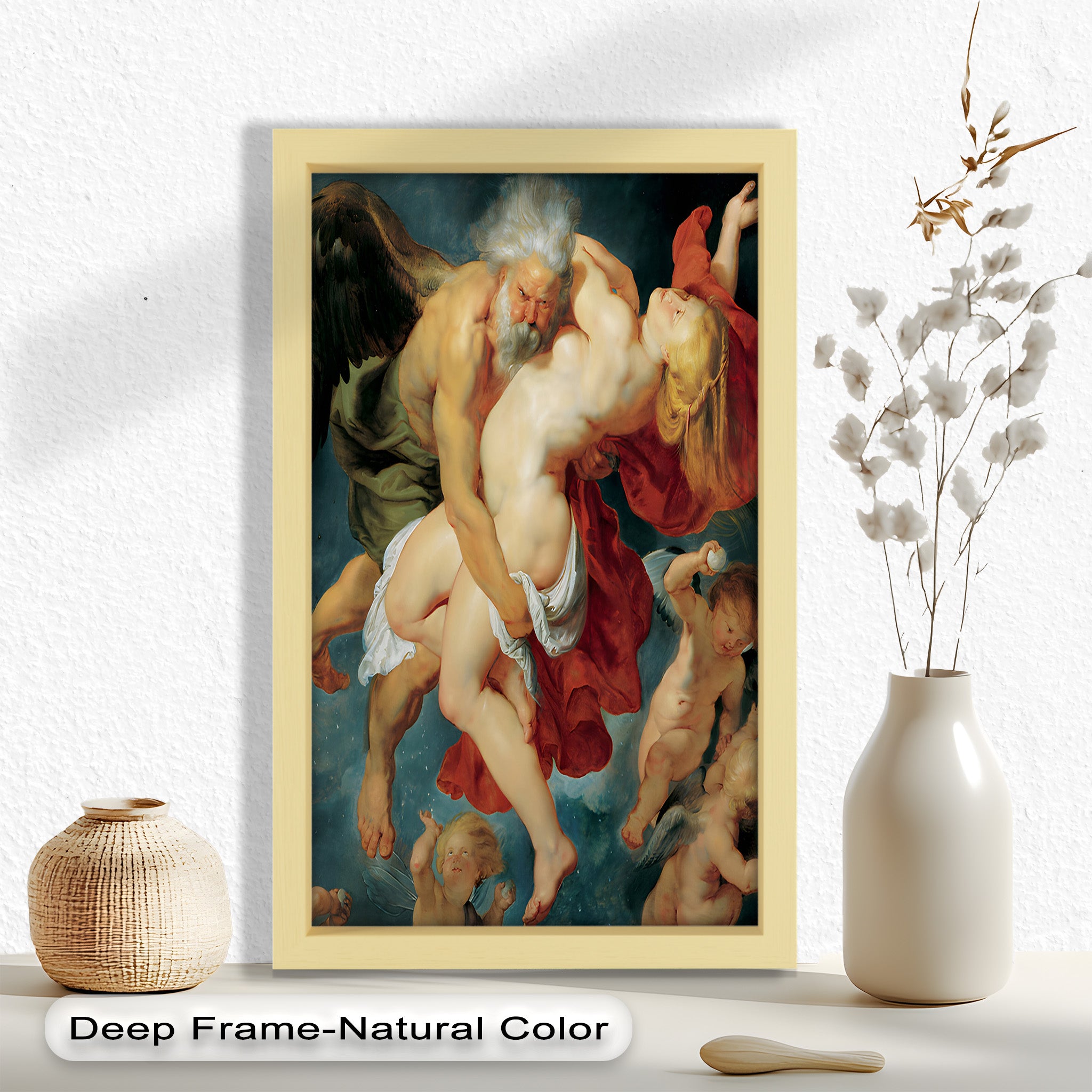 Abduction of Psyche - Mythological Renaissance Nude Oil Painting Reproduction | Classic Art Wall Decor for Living Room, Bedroom & Office