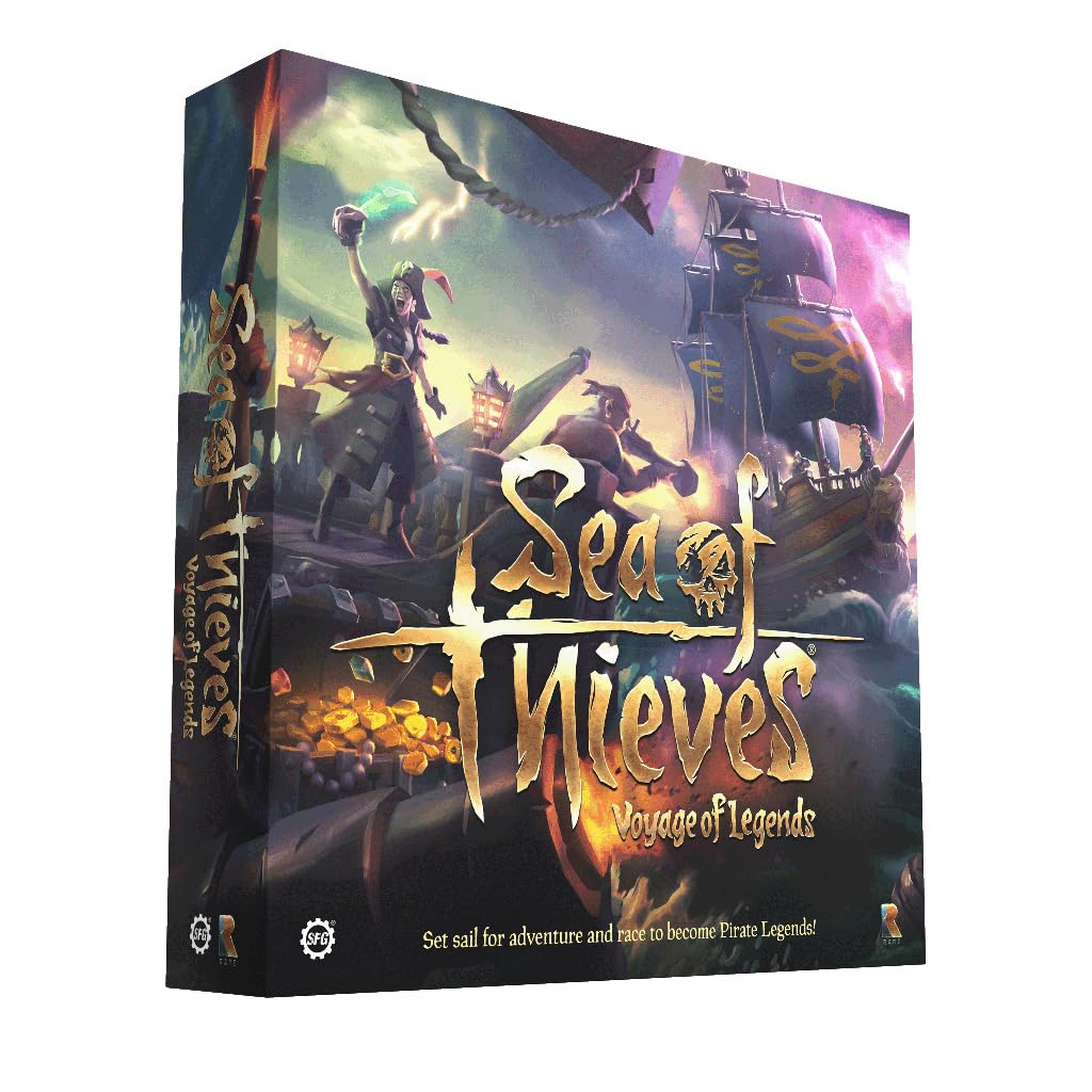 Sea of Thieves Board Game - 2-4 Players, 90-120 Min for Family Game Night - Teens & Adults 14+ - Pirate Adventure Game for Parties