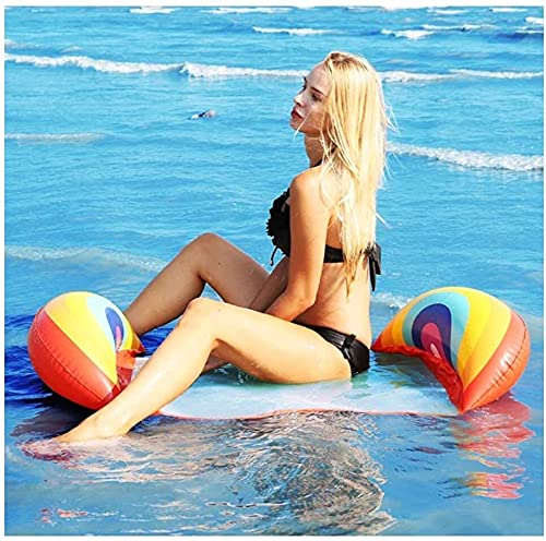 Glaceon Inflatable Pool Hammock - Adult Water Lounger Float for Swimming, Beach & Summer Parties | Comfortable Floating Raft for Pool Relaxation, Lake Days & Outdoor Water Recreation