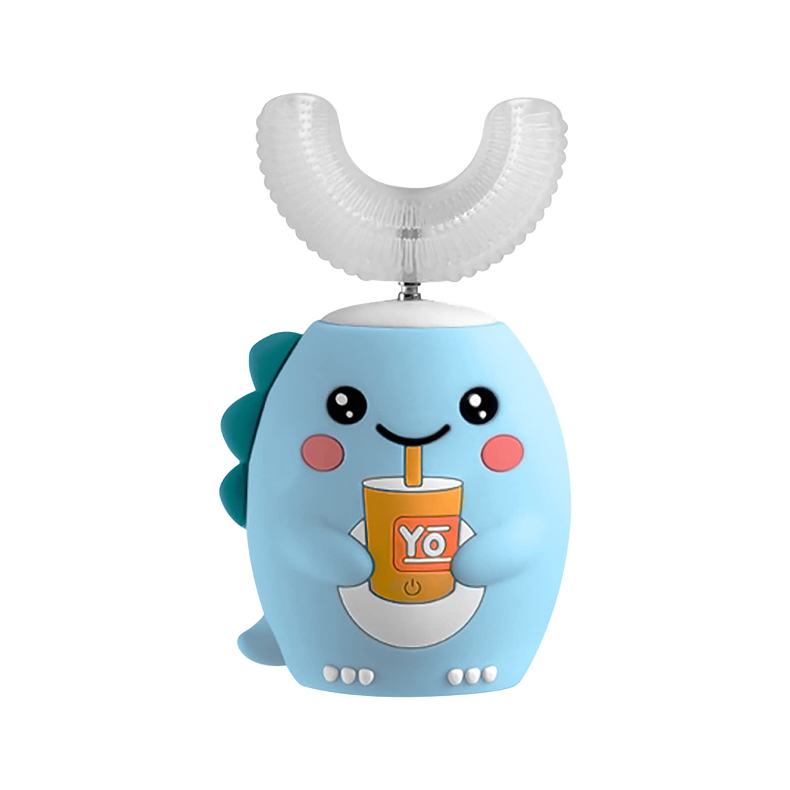 Electric U-Shaped Kids Toothbrush - Automatic 360° Cleaning with Silver Ion Technology for Children's Oral Care | Perfect for Home, Travel & School Use