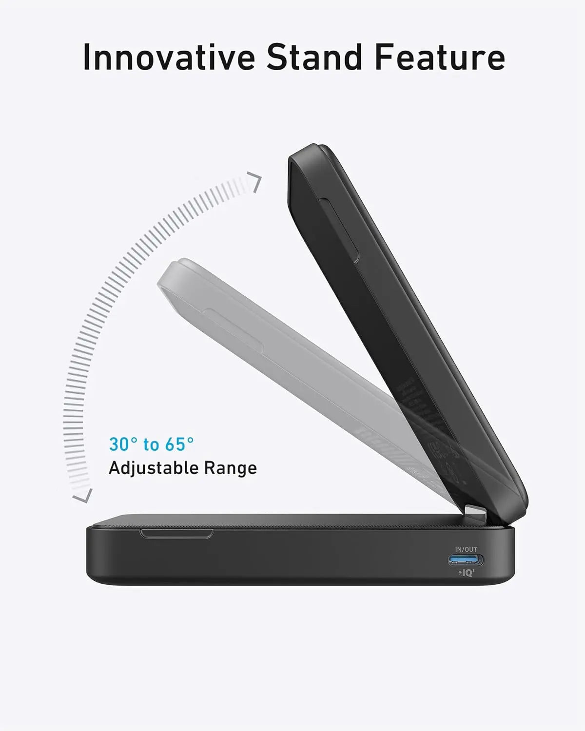 Anker Power Bank MagGo 6600mAh Qi2 Certified 15W Fast Wireless Charger - Portable Magnetic Charging for iPhone 15/14/13, Samsung Galaxy - Perfect for Travel, Office & On-the-Go Charging