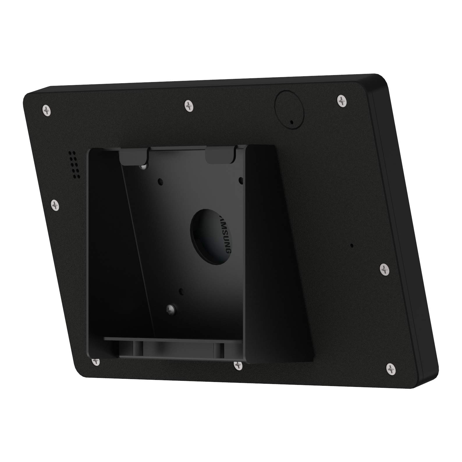 VidaMount Black Enclosure & 15° Fixed Tilt Wall Mount Bundle for Samsung Galaxy Tab A 10.1 (2019) - Secure Tablet Protection for Home, Office & Retail Displays