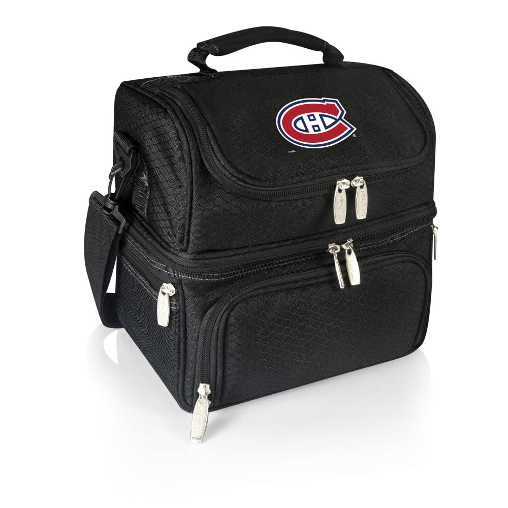 NHL Montreal Canadiens Insulated Lunch Box with Picnic Set - Thermal Cooler Bag for School, Work & Outdoor Activities