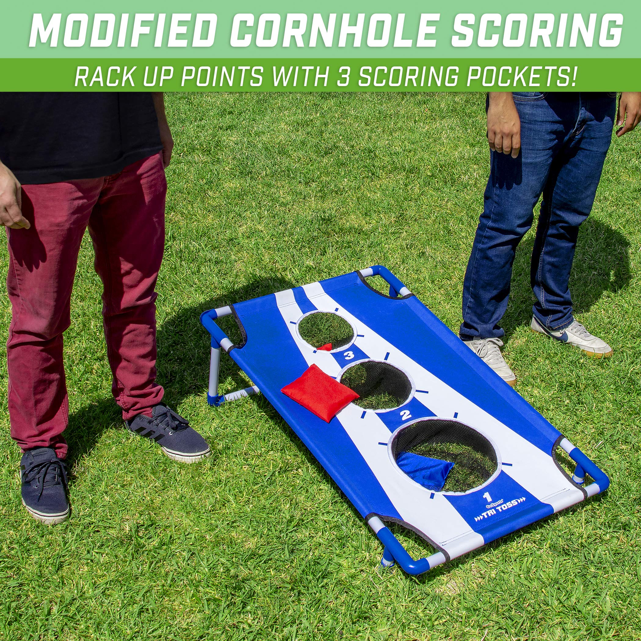 GoSports 3x2 ft Portable Arcade Cornhole Game - Bean Bag Toss for Kids & Adults - Perfect for Backyard, Tailgating, and Family Gatherings