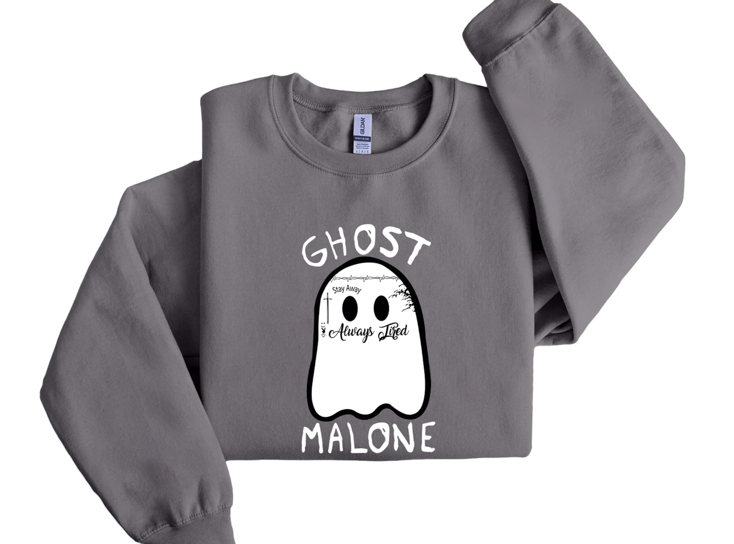 Ghost Sweatshirt | Halloween Hoodies for Women & Men | Spooky Season Pullover | Unisex Halloween Gift | Cozy Fall Outfit for Trick-or-Treating, Halloween Parties & Casual Wear