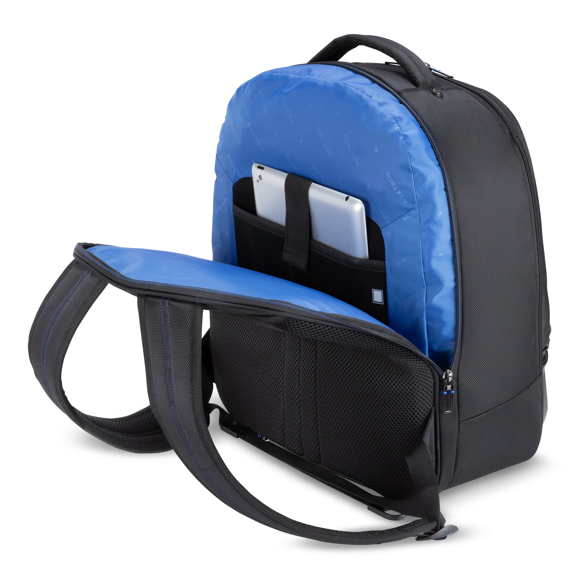 Nextech Professional Business Backpack for Men & Women - Waterproof Laptop Backpack with USB Charging Port - Perfect for Office, Travel, and Commuting