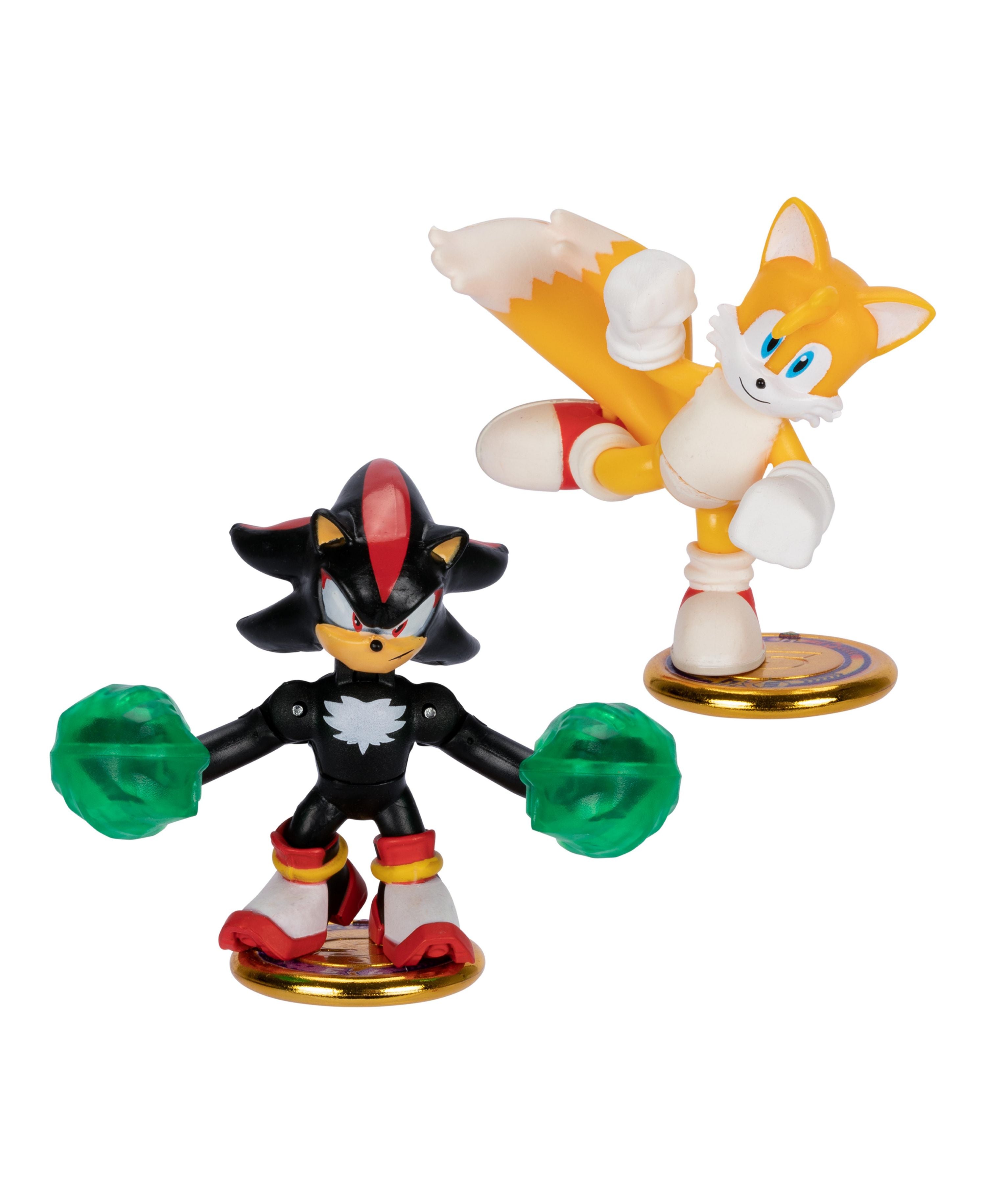 Akedo Sonic the Hedgehog Action Figures - Tails vs Shadow Speed Strike Battle Set | Collectible Toys for Kids & Fans | Perfect for Playtime, Display & Gifts