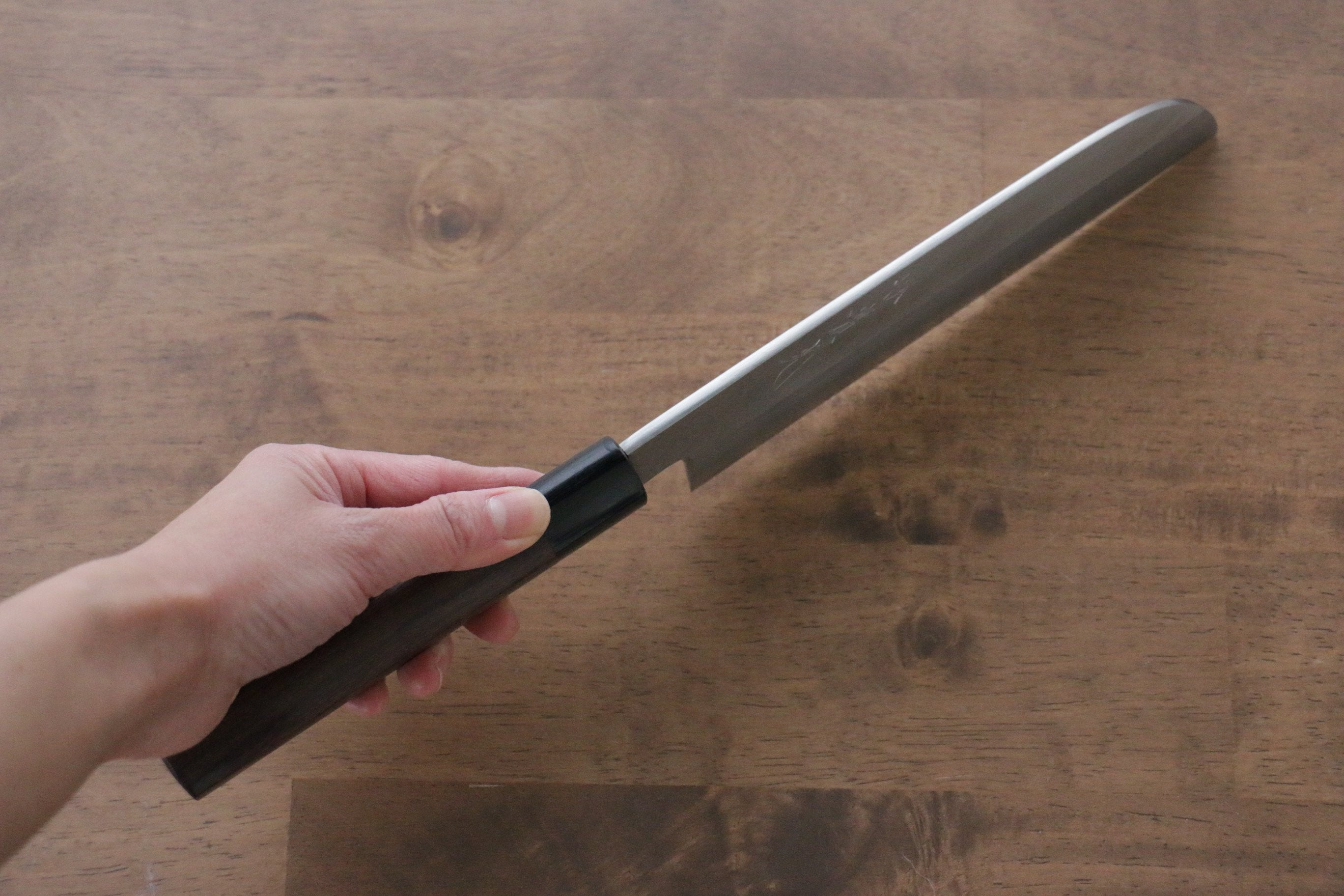 Premium Jikko Silver Steel No.3 Kamagata Usuba Japanese Chef Knife 195mm with Shitan Handle - Perfect for Sushi, Vegetables & Precision Cutting