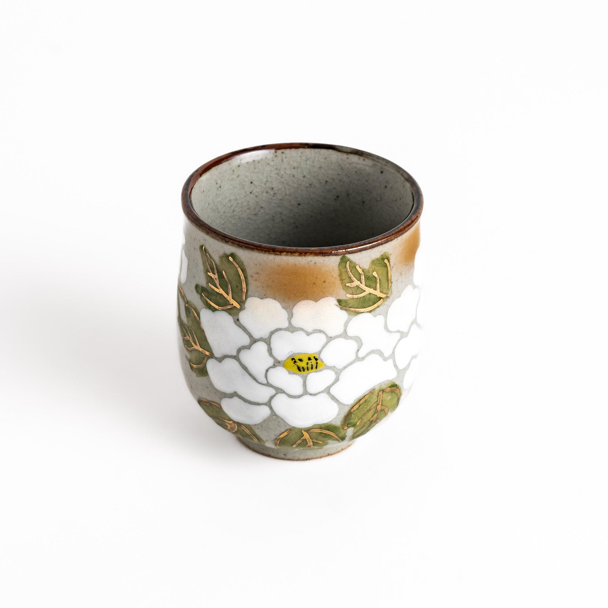 Premium White Peony Tea Cup Set - Porcelain Floral Tea Cups with Saucers - Elegant Chinese Tea Ceremony Set for Afternoon Tea, Gifts & Home Decor