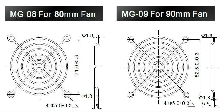 10 Pack Chrome 92mm Fan Guard Grills - Silver Color for 90-92mm Cooling Fans | Perfect for PC Builds, Case Mods & Computer Cooling Systems