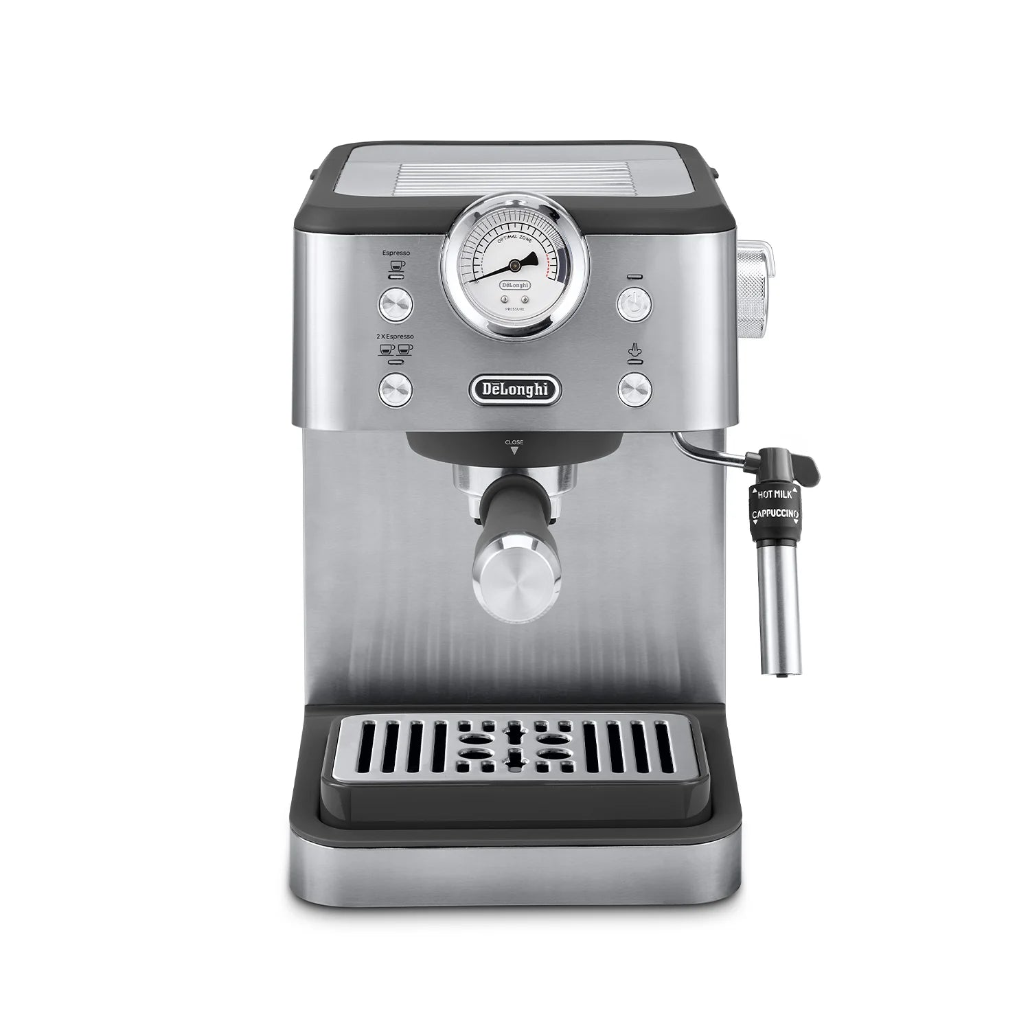 De'Longhi Linea Classic Espresso Machine - Stainless Steel EM450M for Home Baristas & Coffee Lovers | Perfect for Kitchen, Office & Small Cafes