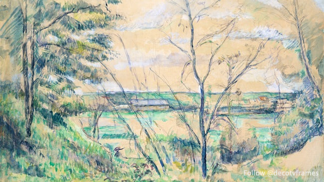 Landscape Painting of Oise Valley - Impressionist Artwork by Famous Artist (Circa 1878-1880) - Perfect for Home Decor & Art Collectors