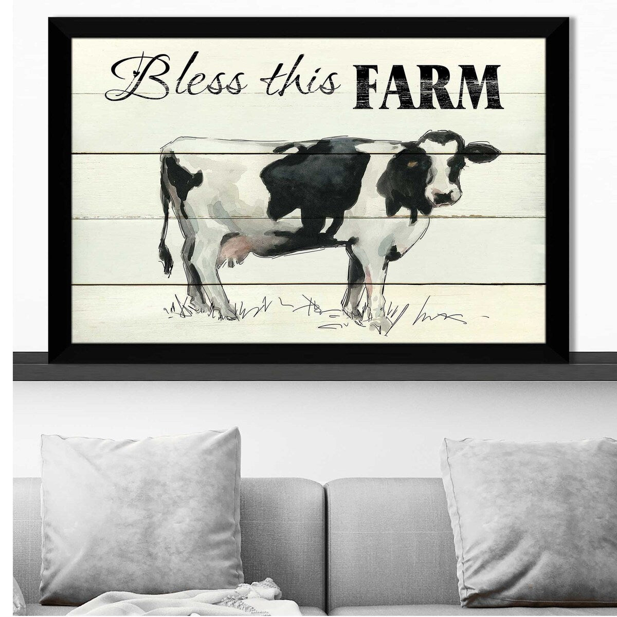 Bless This Farm by Carol Robinson - High-Quality Acrylic Wall Art Print - Perfect for Farmhouse Decor, Country Kitchen, or Rustic Home Office