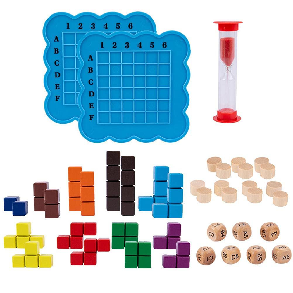 **Brteyes Wooden Battle Cube Block Toys - Kids Learning & Educational Toy for Ages 3+, Portable Parent-Child Interactive Puzzle Game - Perfect for Home, Classroom & Travel Play**