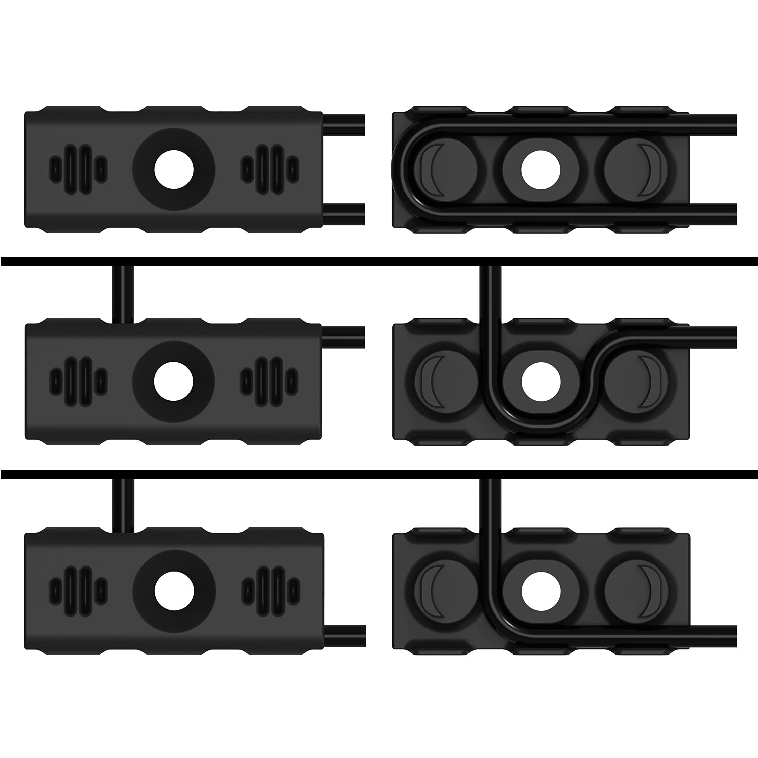 MLok Remote Switch Cable Organizer - Pack of 6 | Durable Cable Management Tape for Firearms & Tactical Gear | Perfect for AR15, Hunting & Shooting Range Accessories