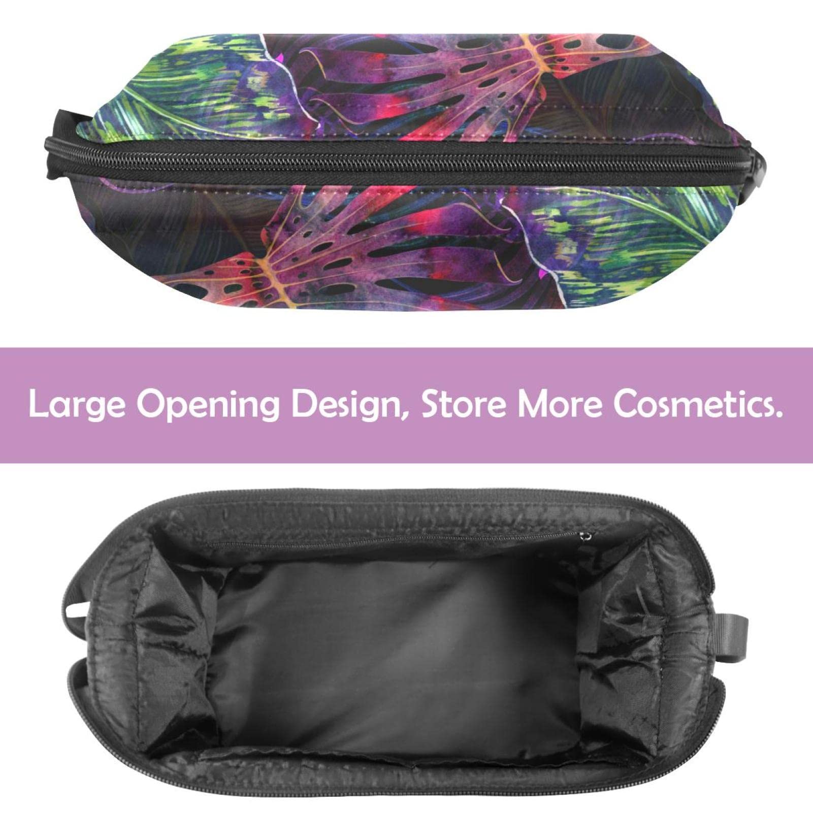 Double Layer Waterproof Makeup Bag for Women - Large Roomy Cosmetic Organizer with Zipper, Travel Toiletry Pouch for Girls | Perfect for Travel, Gym, and Daily Essentials Storage