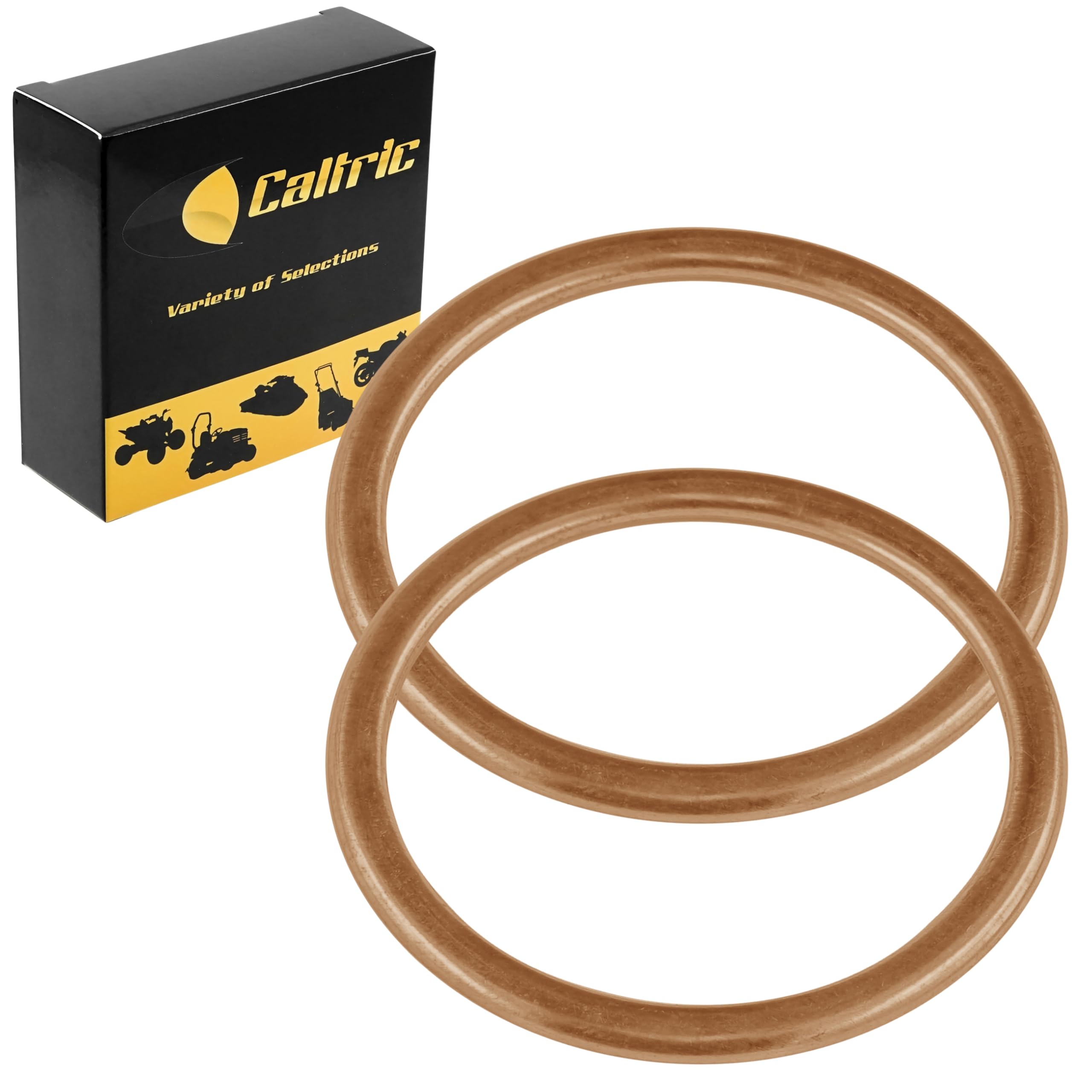 Caltric Exhaust Muffler Pipe Gasket Replacement for Honda VT1100D2 Shadow 1100 (1999) - Perfect Fit for Motorcycle Maintenance & Repair