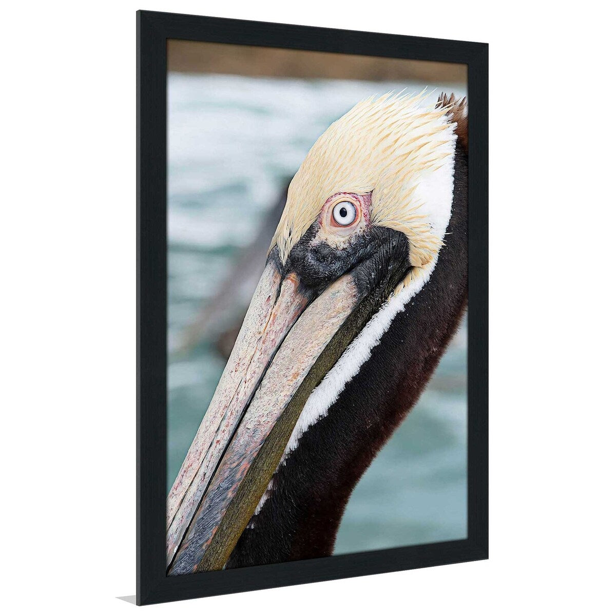 Bayside Pelican Vertical Acrylic Wall Art Print - Coastal Decor for Living Room, Bedroom & Office