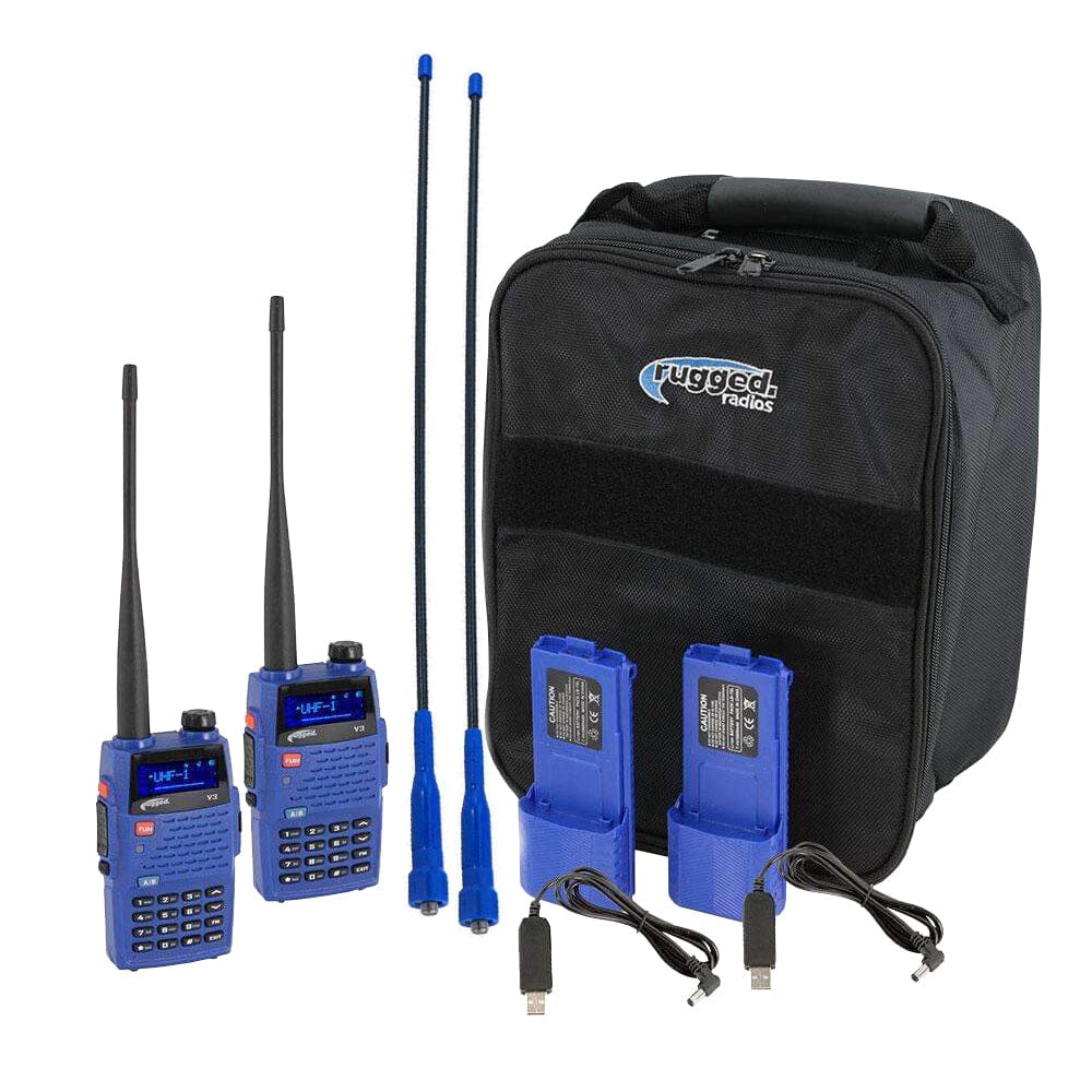 V3 READY PACK Rugged Business Two-Way Radios - Analog Handheld Walkie Talkies for Construction, Warehouses & Outdoor Adventures