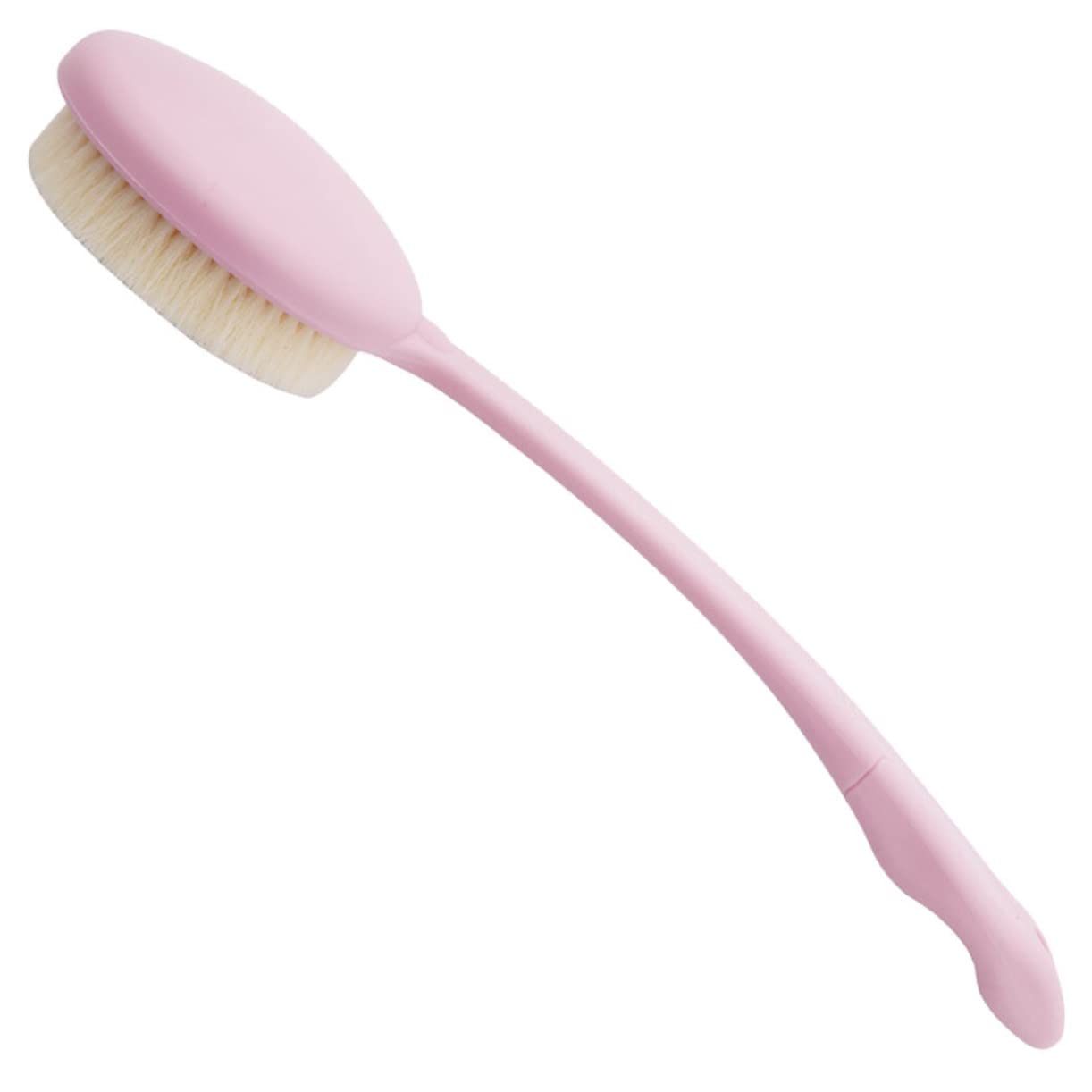 FOMIYES Long Handle Bath Brush with Exfoliating Bristles - Body Scrubber for Deep Cleansing, Back Scrubber & Skin Exfoliation - Perfect for Shower, Spa & Dry Brushing Therapy