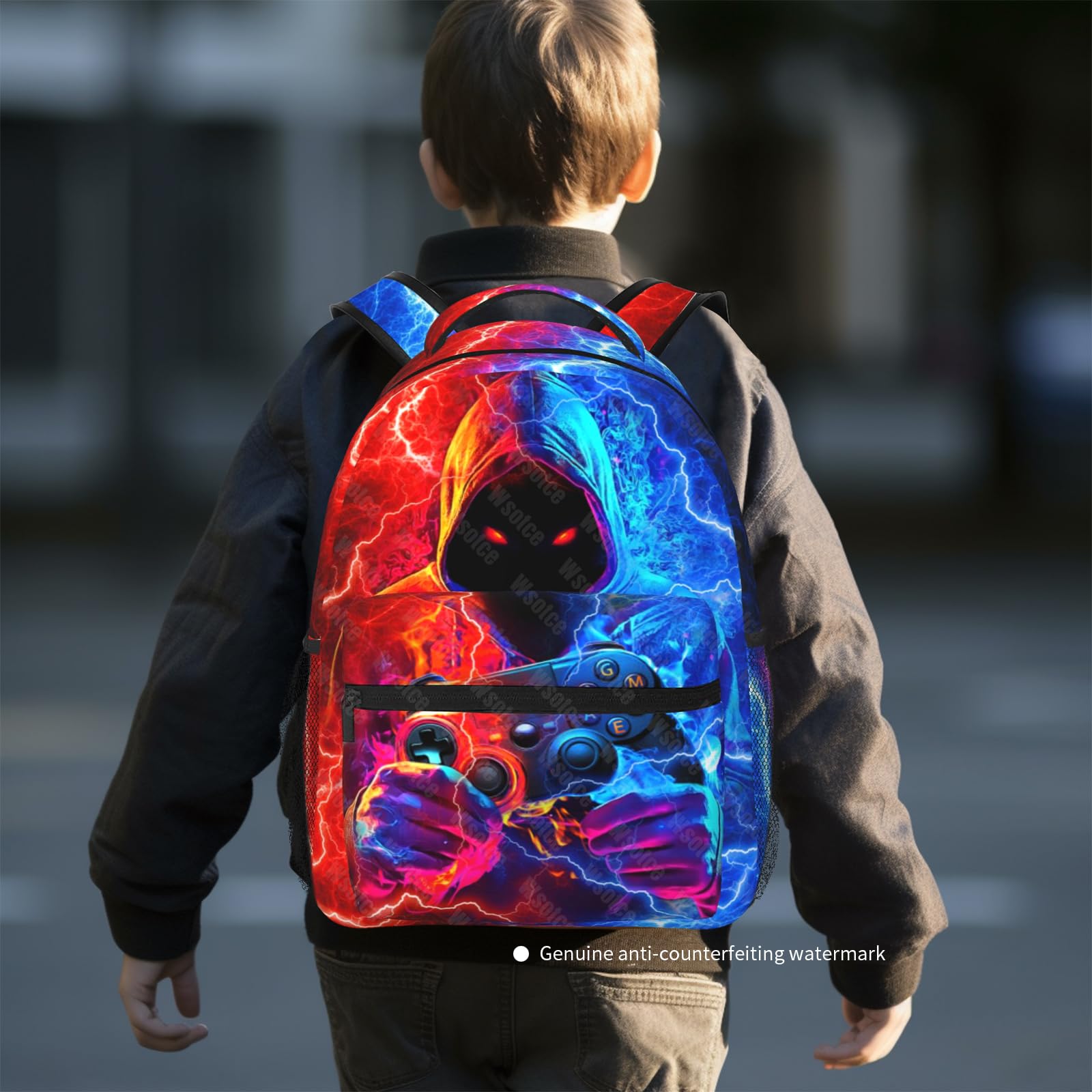 Kids Gaming Backpack for Boys & Girls - Durable School Backpack for Ages 6-18 | Elementary & Middle School Bookbag with Laptop Compartment | Perfect for Travel, School & Daily Use