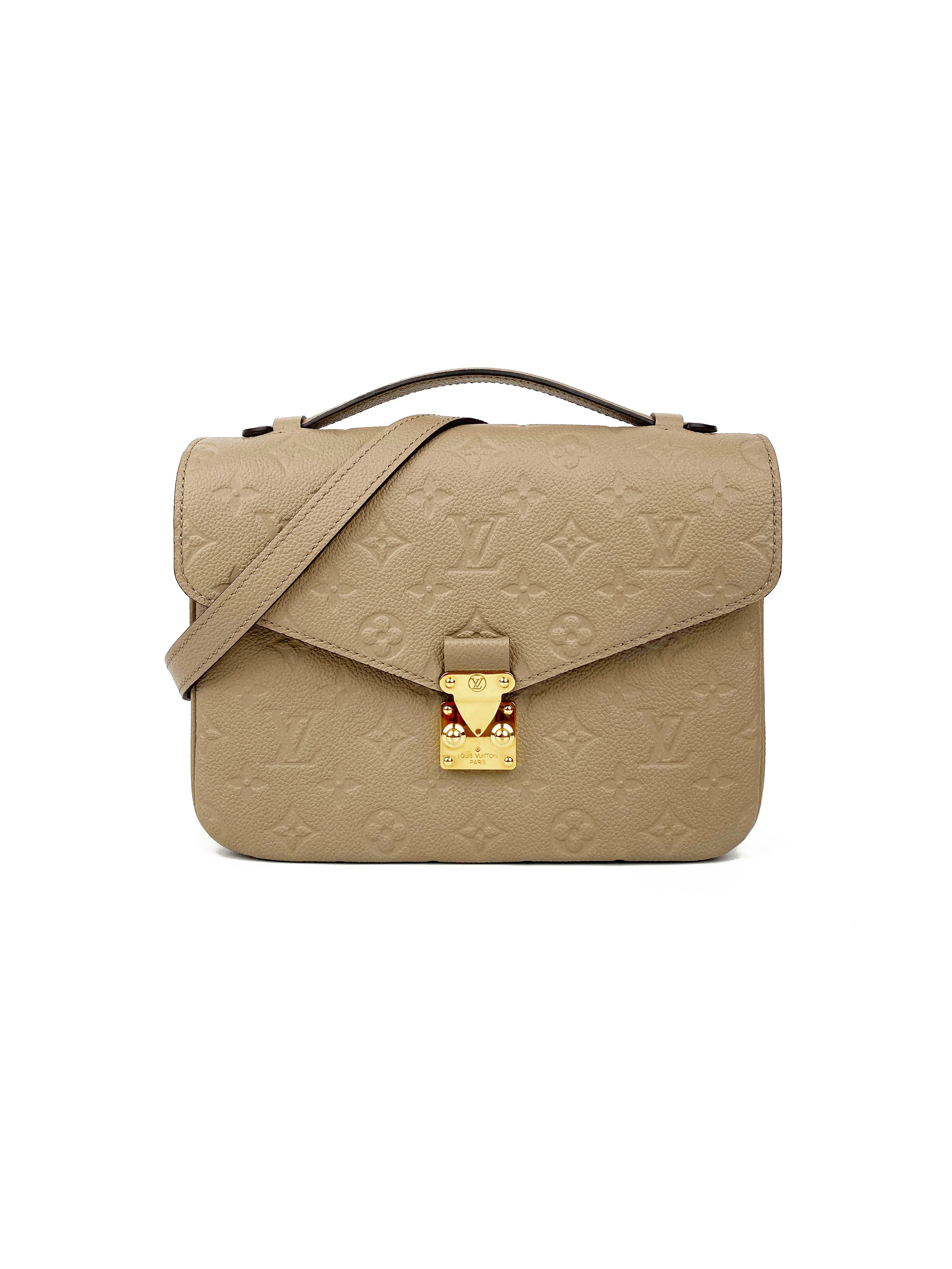 Authentic Louis Vuitton Pochette Métis Crossbody Bag in Beige Monogram Canvas - Perfect for Work, Travel & Everyday Luxury Fashion Accessory