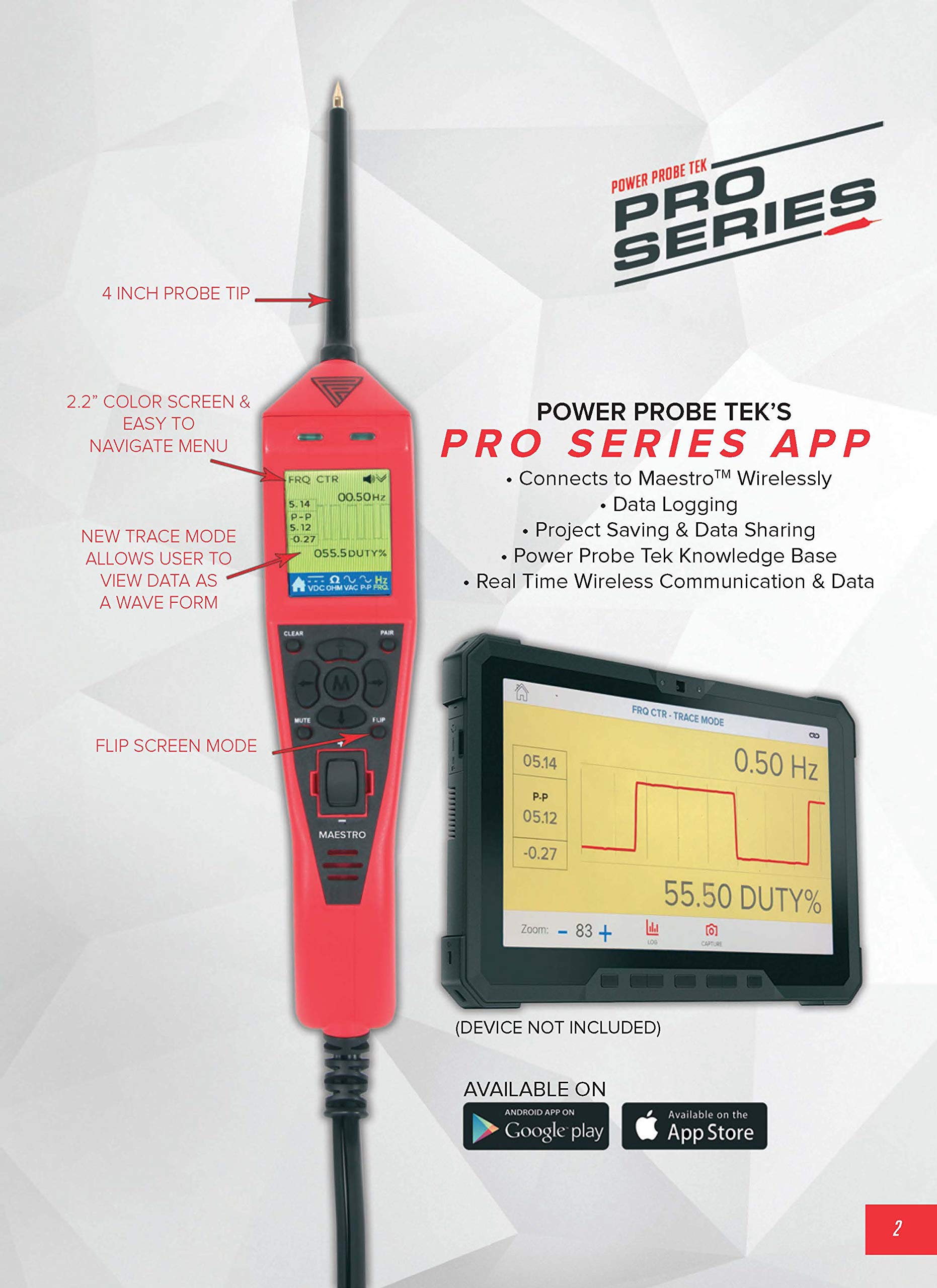 Power Probe The Maestro Automotive Circuit Tester - Advanced Diagnostic Tool for Car Electrical Systems (PPTM01AS) | Perfect for Mechanics & DIY Auto Repairs