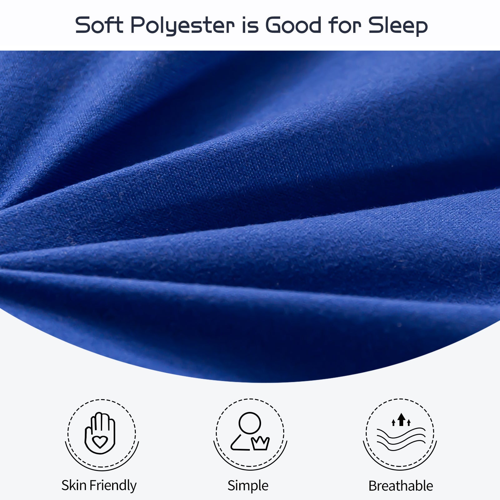 MAXYOYO Extra Thick Japanese Floor Futon Mattress - Royal Blue Foldable Sleeping Pad for Bedroom, Guest Room & Travel | Comfortable Floor Bed for Adults & Kids