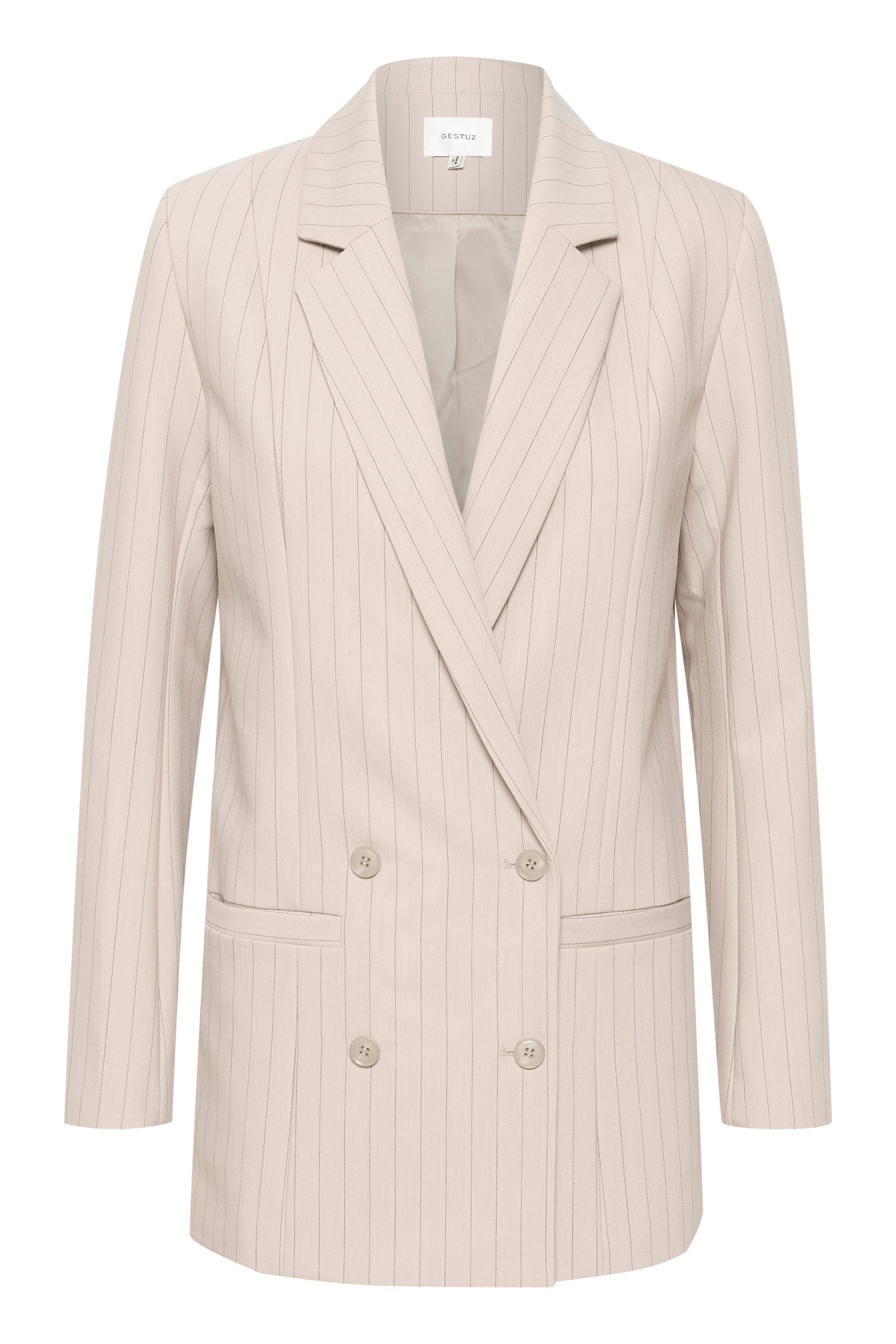 Gestuz JOELLE BLAZER Women's Sand Colored Blazer Jacket - Office Wear, Business Casual & Formal Outfits