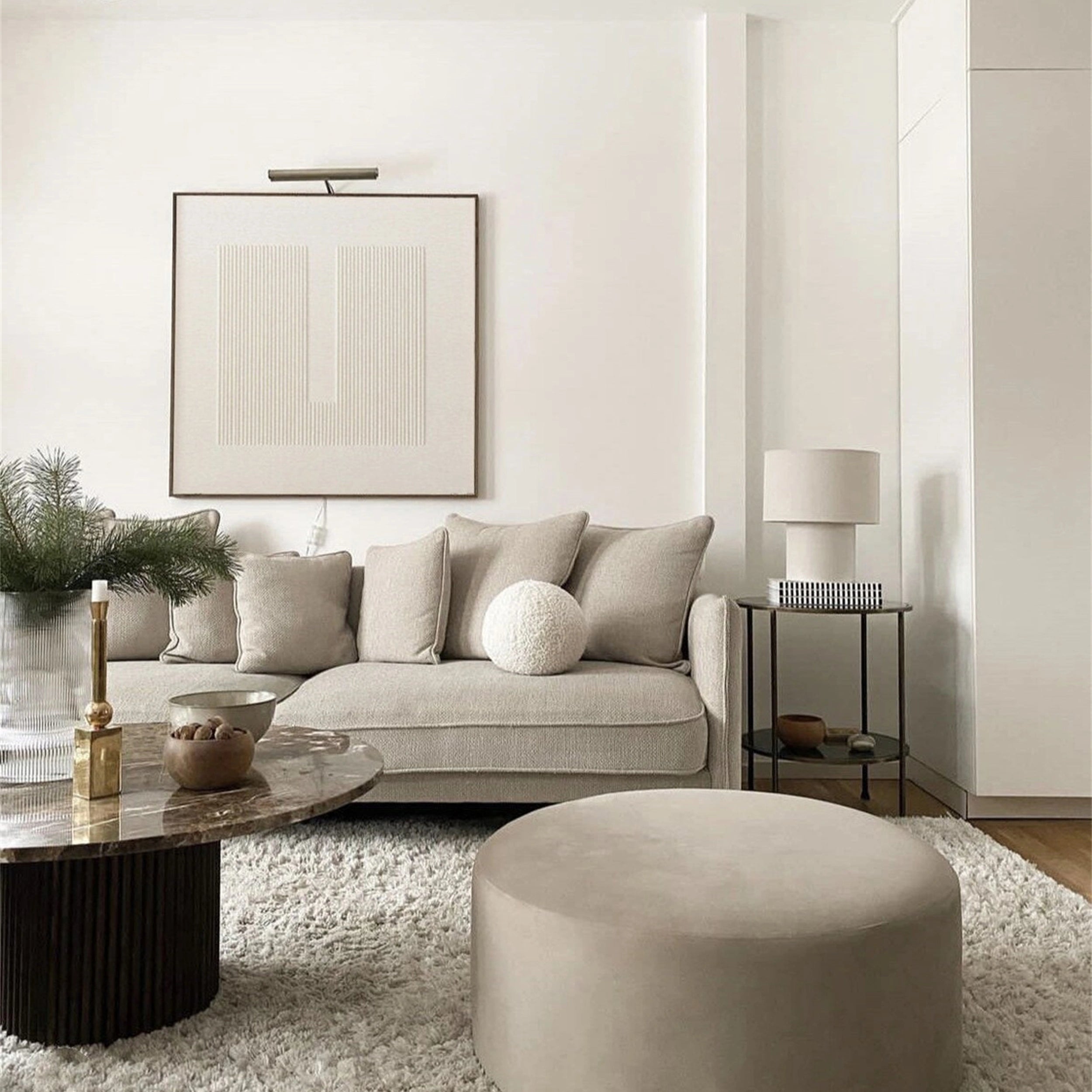 Beige & Brown Abstract Wall Art Print #BB070 - Modern Home Decor for Living Room, Bedroom & Office