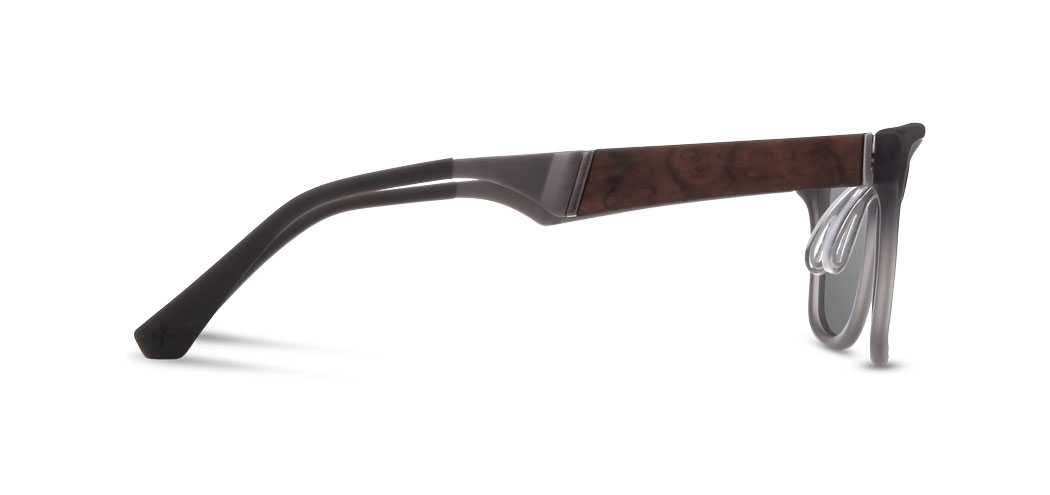 Shwood Canby ACTV Sunglasses - Matte Smoke Frame with Grey Polarized Lenses for Outdoor Sports & Driving | UV Protection & Anti-Glare