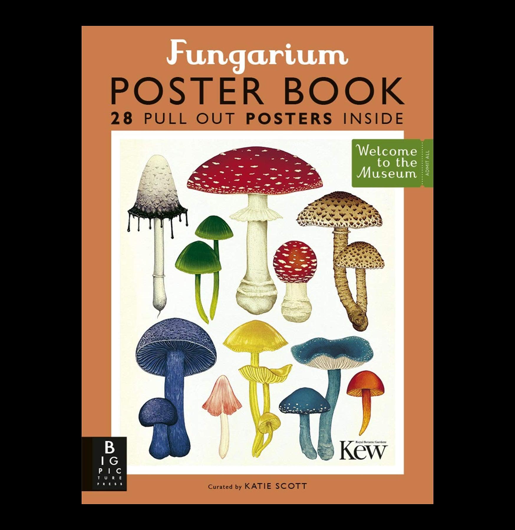 Fungarium Poster Book - Mushroom Identification Guide & Nature Decor for Home, Classroom, or Office | Perfect for Mycologists, Nature Lovers & Educational Use
