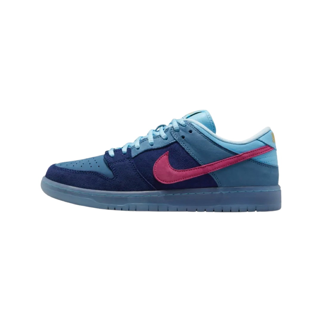 Nike Dunk SB Low Pro QS Run the Jewels Sneakers - Deep Royal Blue & Active Pink Colorway | Men's Skateboarding Shoes for Streetwear & Casual Wear