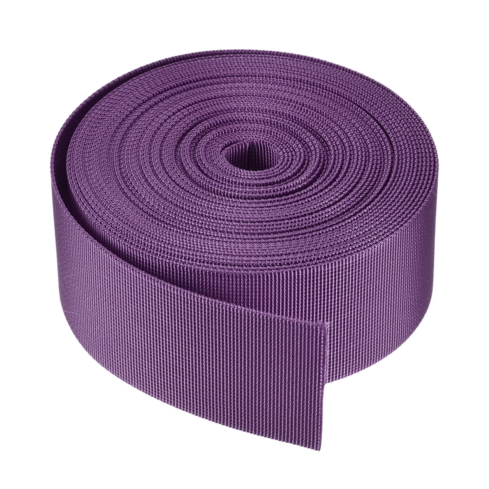 MECCANIXITY 2 Inch x 10 Yards Flat Nylon Webbing Strap - Light Purple Heavy Duty Belt for Backpack, Luggage, DIY Projects | Perfect for Outdoor Gear Repair, Pet Collars & Crafting Accessories