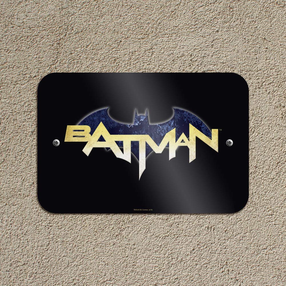 Batman Logo Wall Decor - Premium Superhero Themed Home & Office Sign for Fans - Perfect for Man Cave, Game Room, or Superhero Nursery